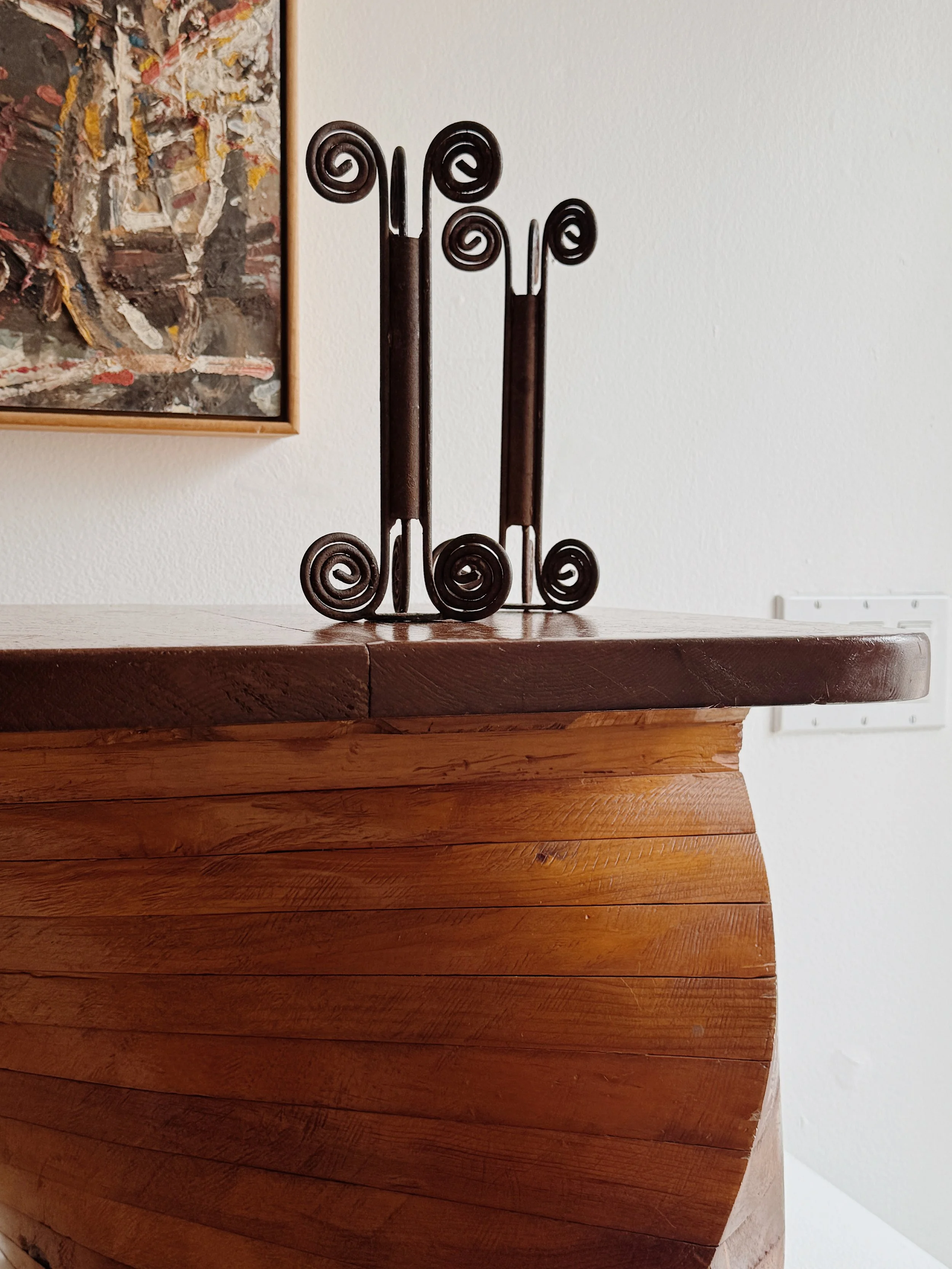 Chic Hand Made Modernist Candle Sticks