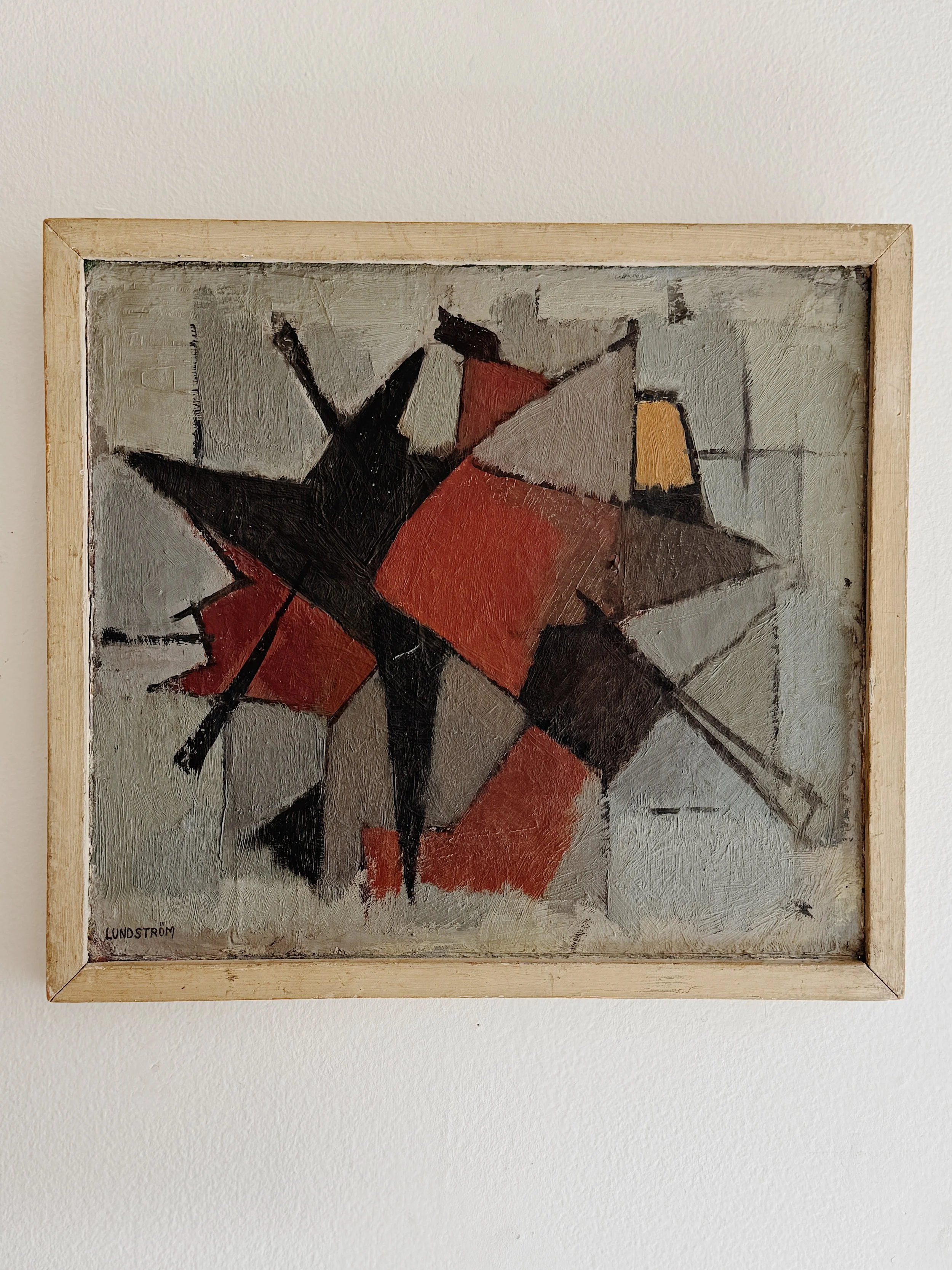 Mid 20th Century Swedish Abstract Oil