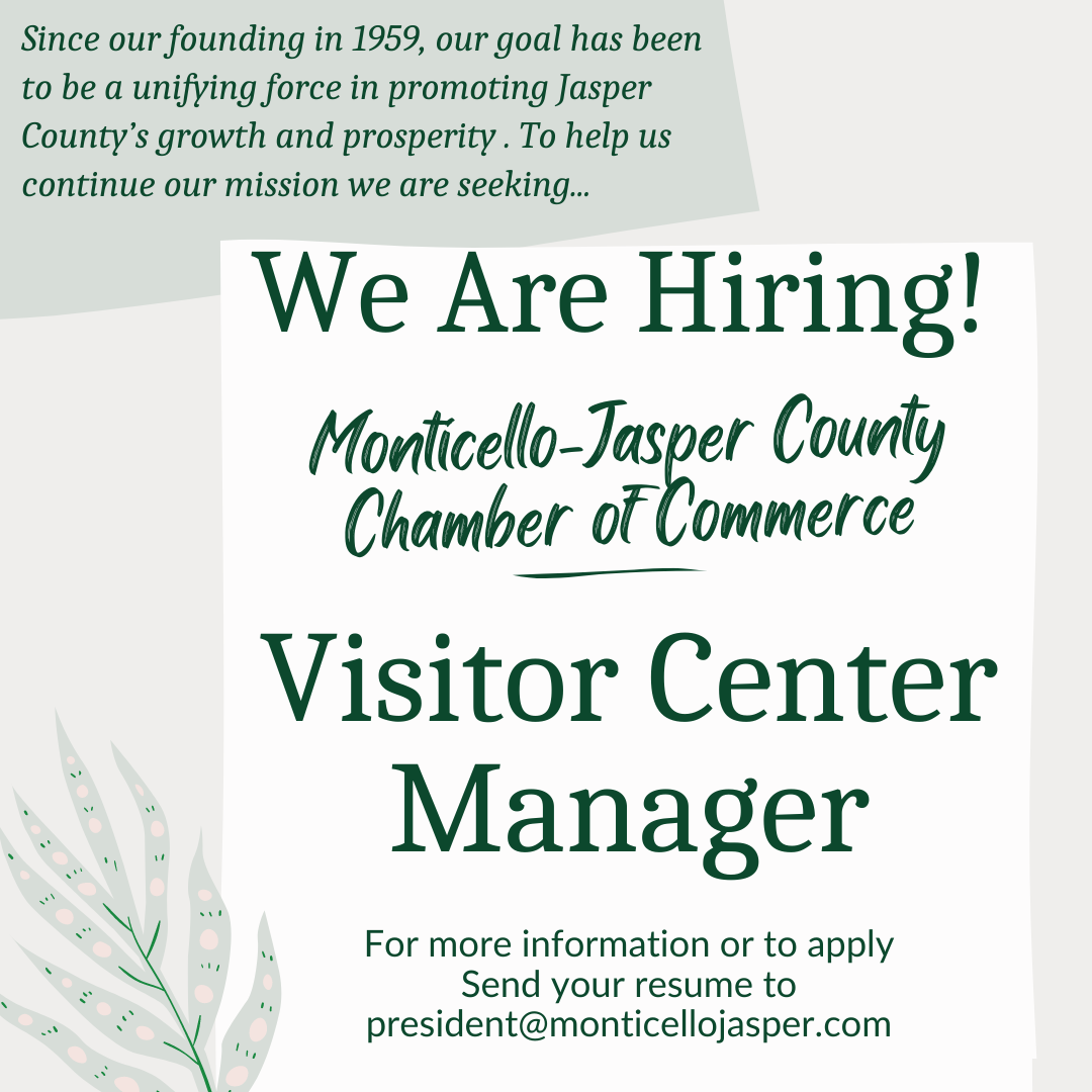 Job Board — MonticelloJasper County Chamber of Commerce