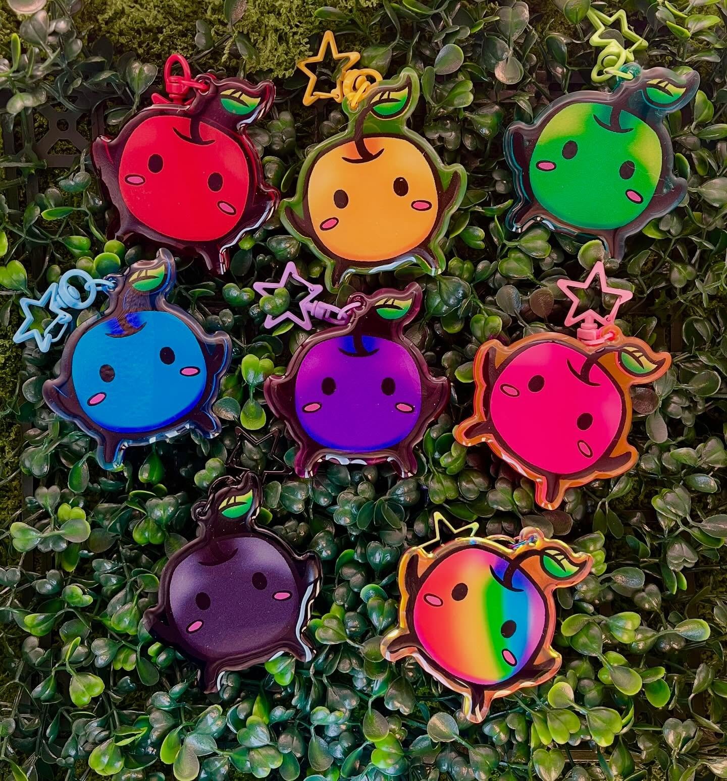 Rabbit, Rabbit, Rabbit 🐇🐇🐇 It&rsquo;s March! Spring is coming soon and so is ComicWorx at Workhouse heheh 🌱🌟

Excited to debut these Junimo charms! I loved the mini phone charms I had previously but wanted to try something new with them. :D

-
#