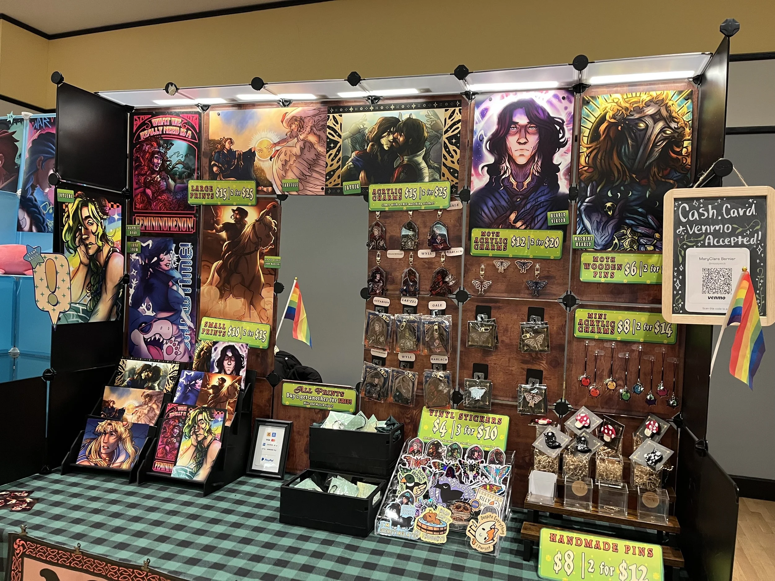 Illustrators at Mason Artist Alley Spring 2025