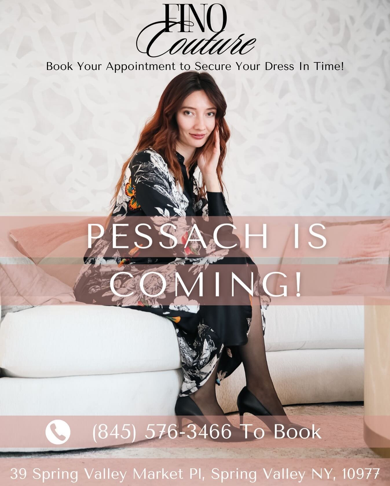 Only one week left to take advantage of our Buy One Get One 50% off Sale on Dresses! Book your appointment today to secure your dress for Pessach!