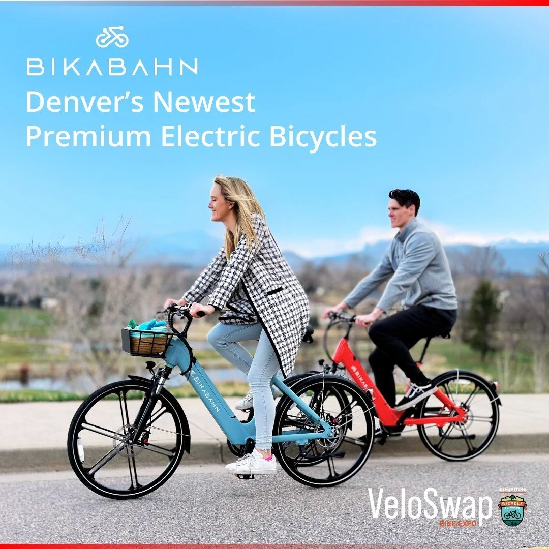 BikaBahn, Denver's newest premium #eBike company, will be featured at this year's VeloSwap 2024! Swing by booths 225 &amp; 226 to test ride their new innovative ebike. They're giving customers a special discounted price and free goodies only at VeloS