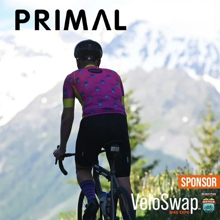 A huge shout out to @Primalwear for sponsoring VeloSwap. For Primal, cycling is their passion, apparel is their craft, and giving back has become their way of life. We are thankful for their ongoing support of Bicycle Colorado, advocacy, and bike eve