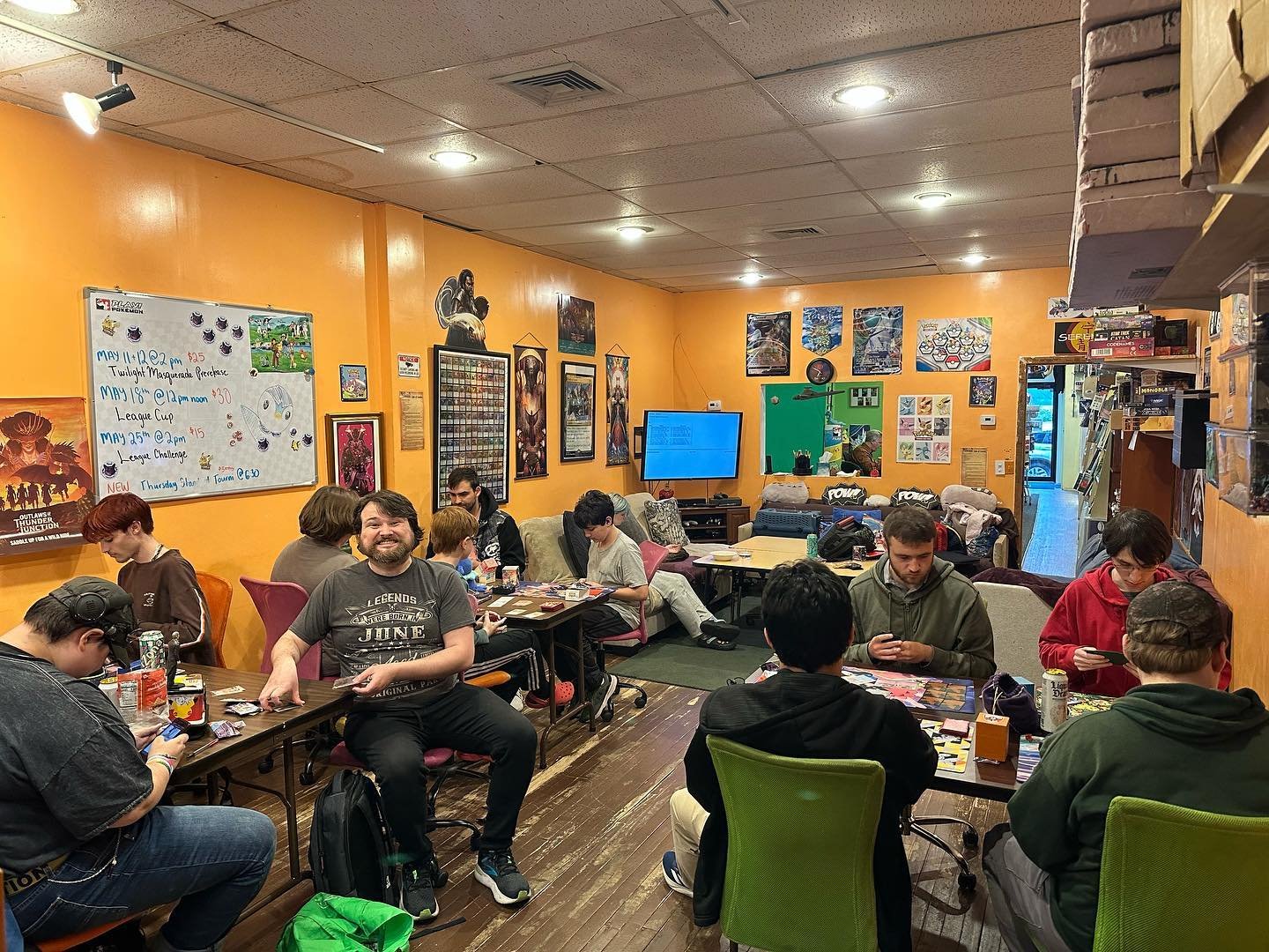 Last night was so much fun! We had a bunch of awesome players in for YuGiOh and Pok&eacute;mon 🥳