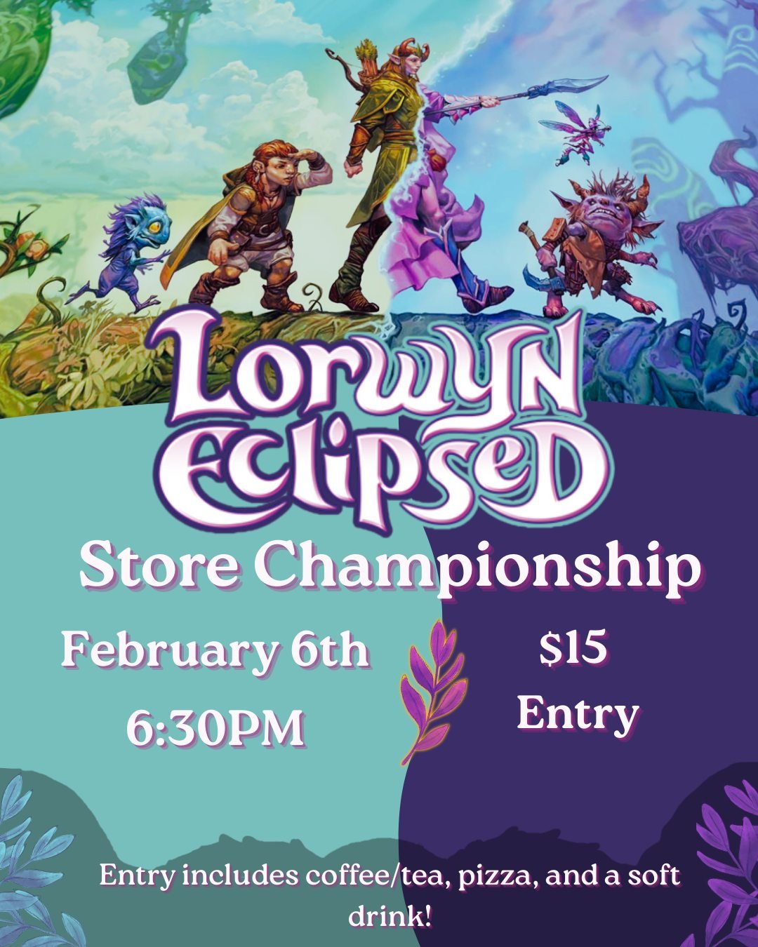 Compete for guts, glory, and pretty promos during our MTG Lorwyn Eclipsed Store Championship! Standard format, $15 entry. Find out more info + sign up online https://www.the3rduniverse.com/event-tickets/p/fnm-standard