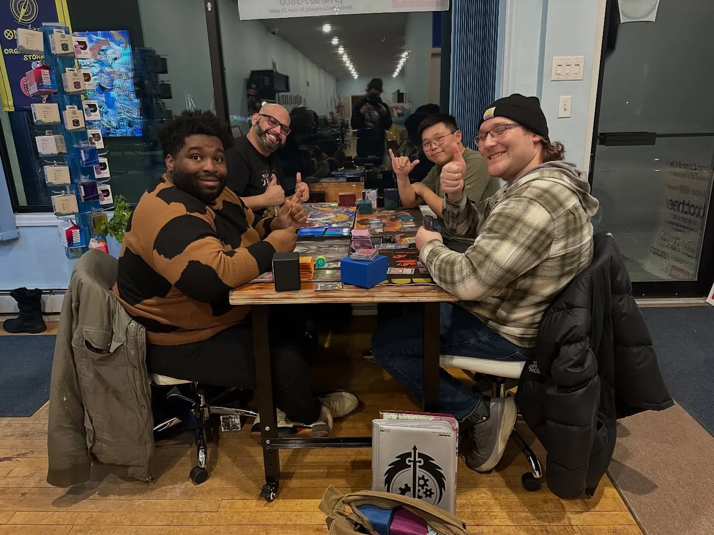 Games going down tonight during Friday Night Magic 🔥 Join us every week for standard, commander, and cEDH formats!