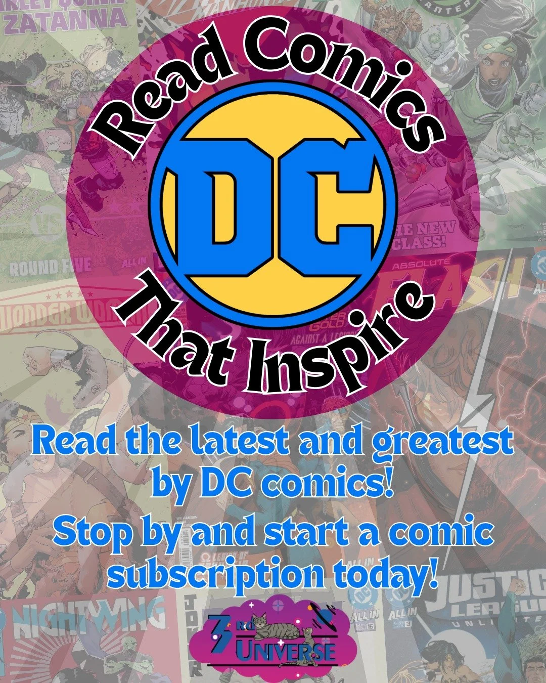 Whether you've been hooked on Batman since the '90s or just started one of the great Absolute runs, we welcome you to start a comic subscription file with us ✨ Get your favorite comics on an ongoing basis- no more worrying about skipping issues!