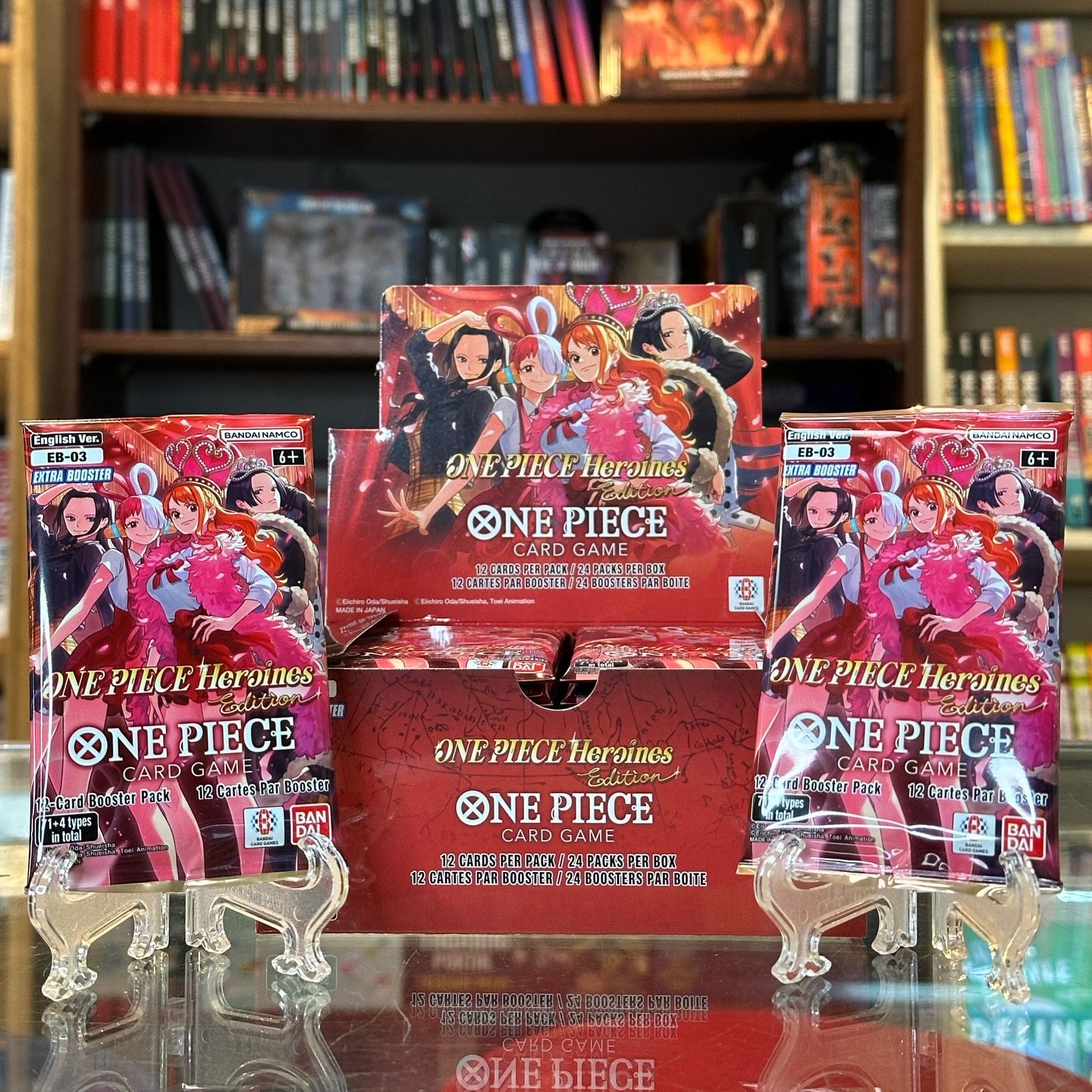 🚨One Piece EB-03 is now available!🚨 
***There is a limit of 10 packs per person per day*** They&rsquo;re going fast so catch them while you can! ✨💃✨
#OnePieceTCG #OnePieceEB03 #onepieceheroines