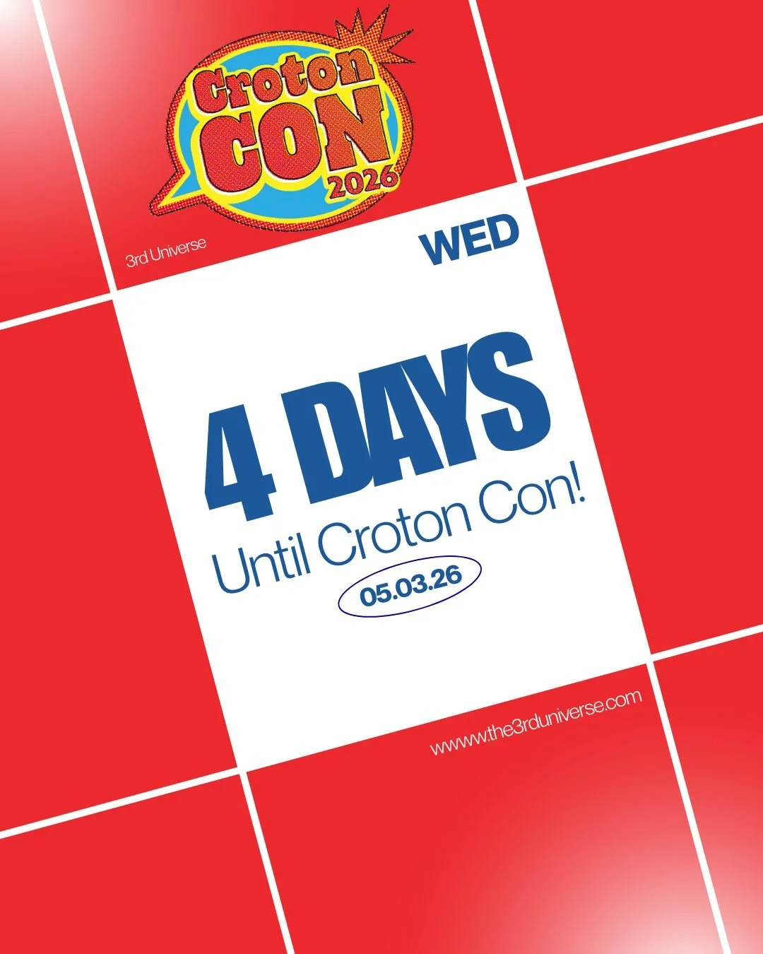 4 days until Croton Con! Join us for this fun, free event on Sunday, May 3rd from 12-6 pm 😎