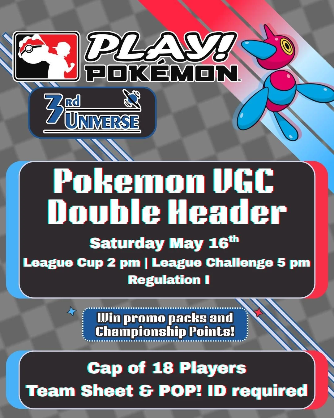 Our final Pokemon VG events of the 2025-2026 season are THIS WEEKEND! Join us for a final sendoff to Scarley &amp; Violet with a Reg I double header; League Cup at 2 pm ($30 entry) and League Challenge at 5 pm ($15 entry). Win championship points, pr