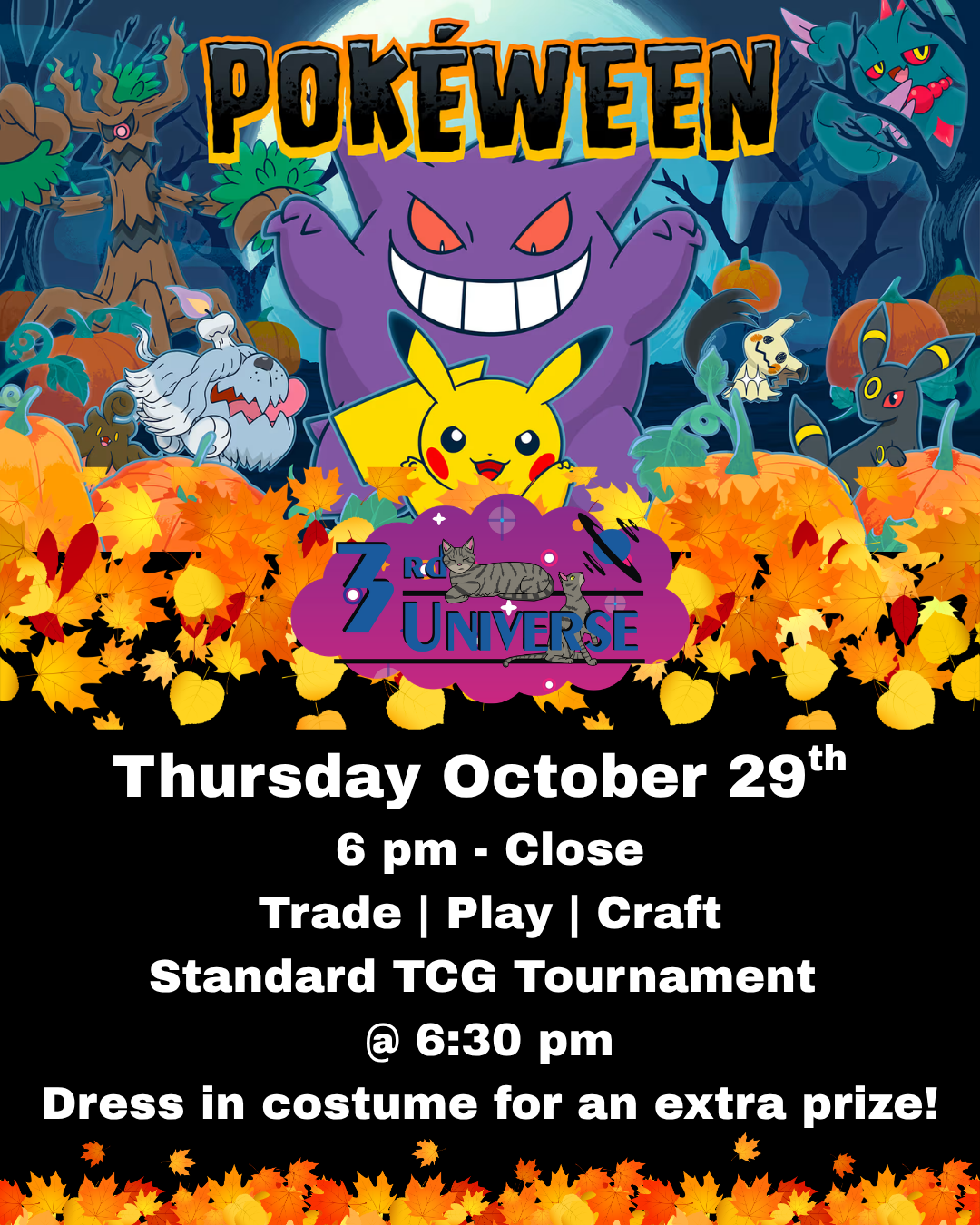Thursday Pokemon Tournament 6:30 pm