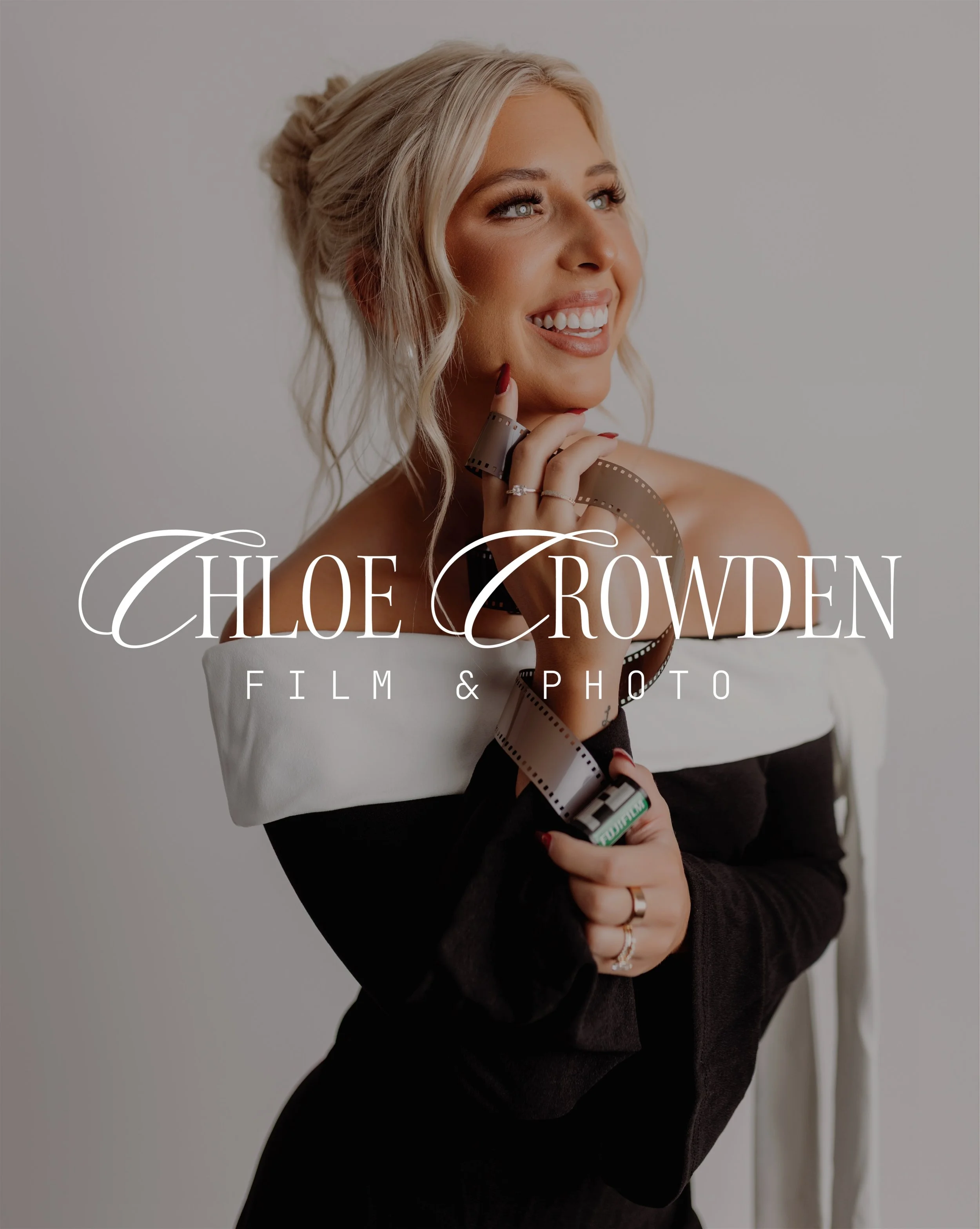 Finally getting to share the branding I created for Chloe Crowden Film &amp; Photo ✨

This brand was designed to feel timeless, romantic, editorial, and a little nostalgic&mdash;while still feeling modern and elevated. From the typography and custom 