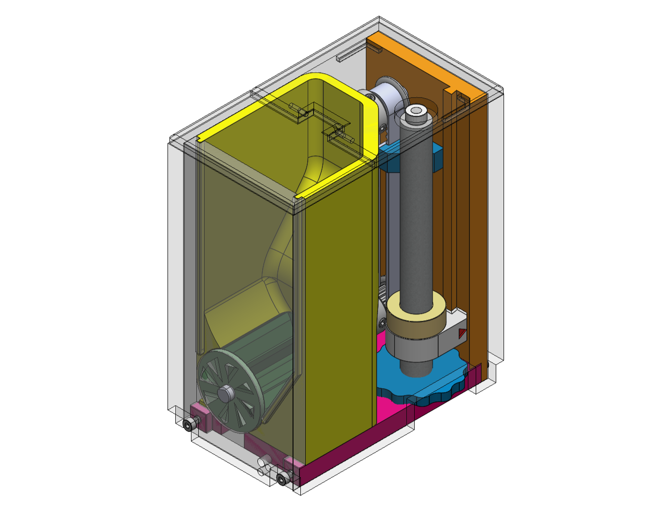 Final CAD Assembly Isometric Left View