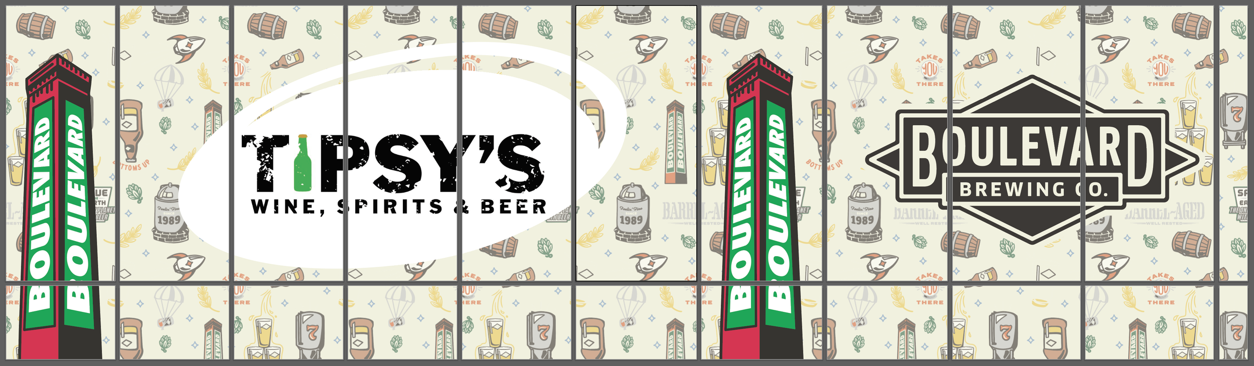 Tipsy's Wine, Spirits & Beer - Window Film