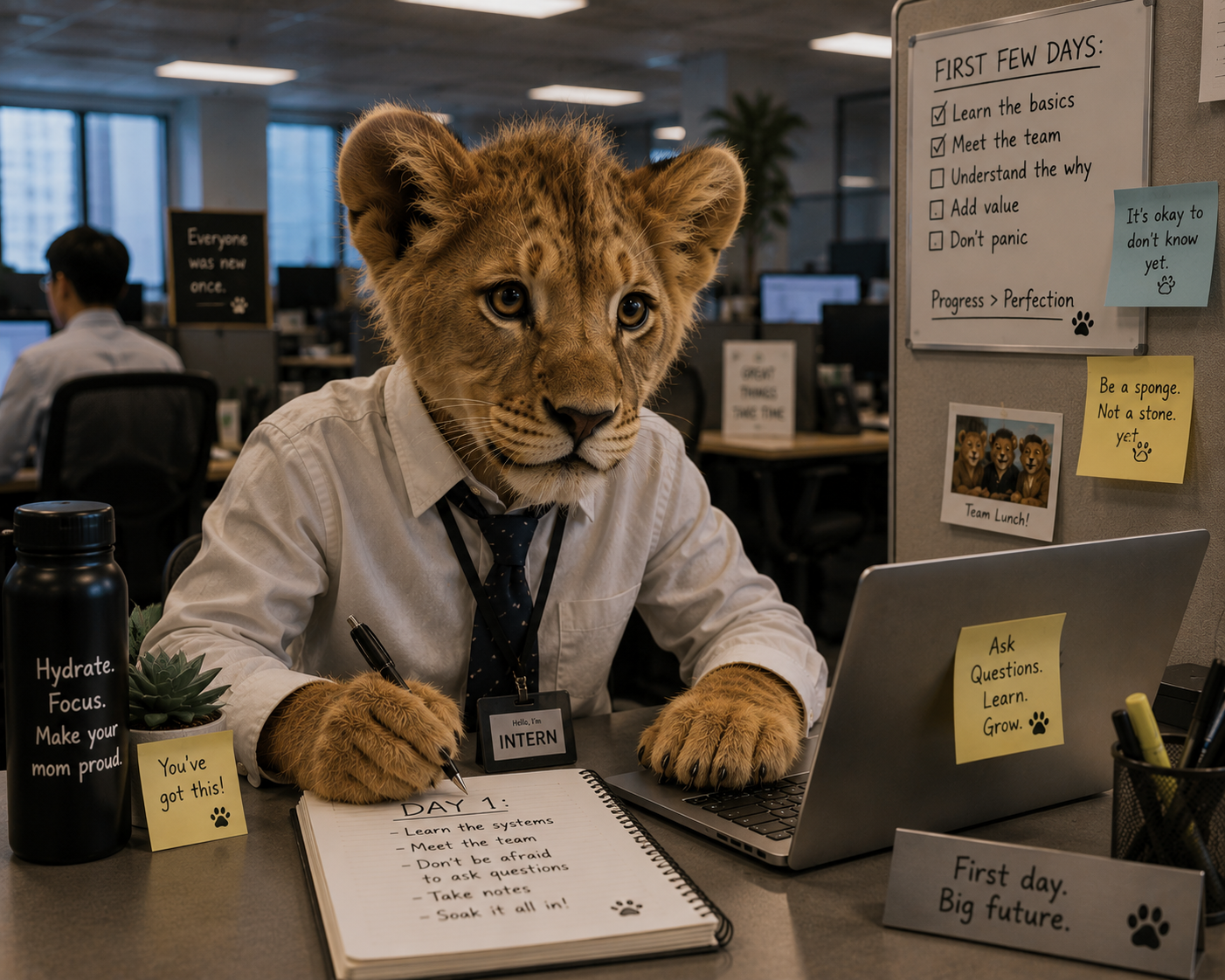 Diary of a new lion cub…