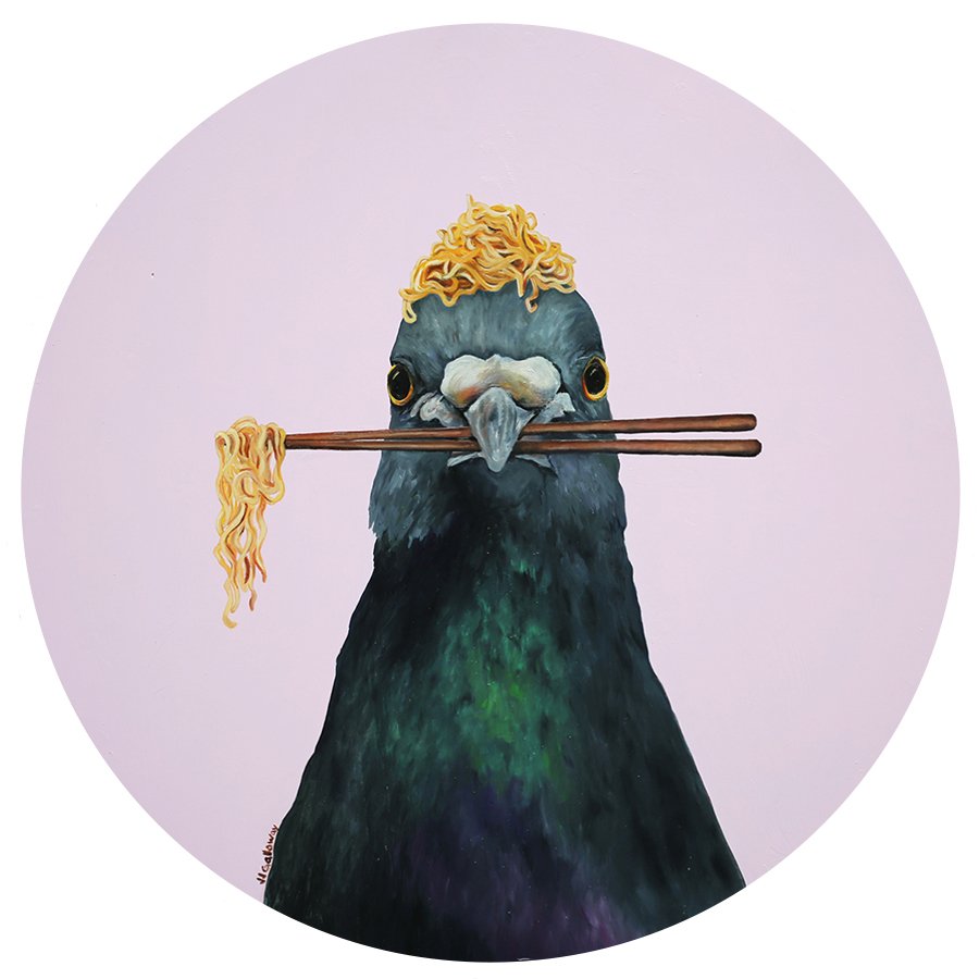 "Ramen Pigeon" - SOLD