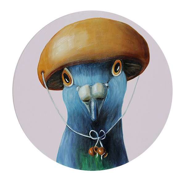 "Button Mushroom Cap" - SOLD