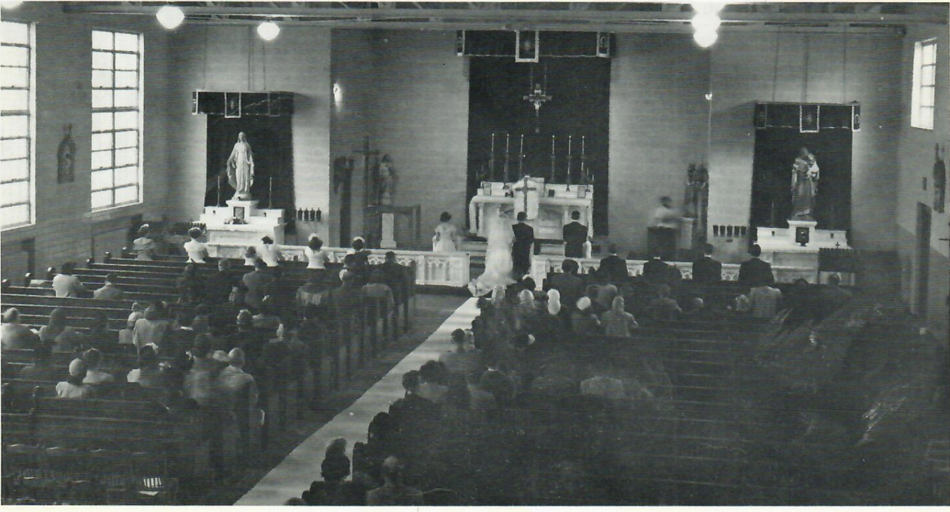 Mass in the Gym circa 1950's.png