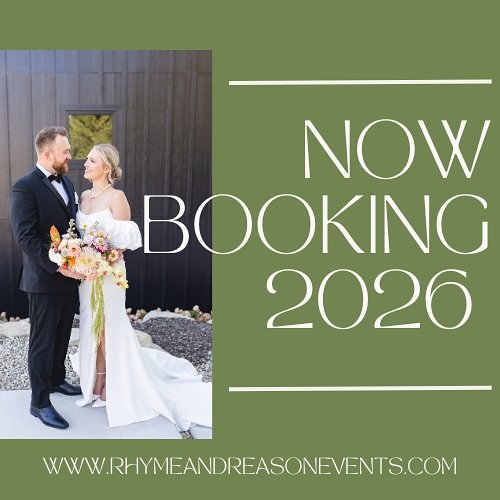 Since we&rsquo;ve been getting more and more inquiries for 2026 we figured it was time to officially open our books! We can&rsquo;t wait to serve our couples in the Treasure Valley and beyond! 🥰✨ 

Please inquire through our website! Link in bio!