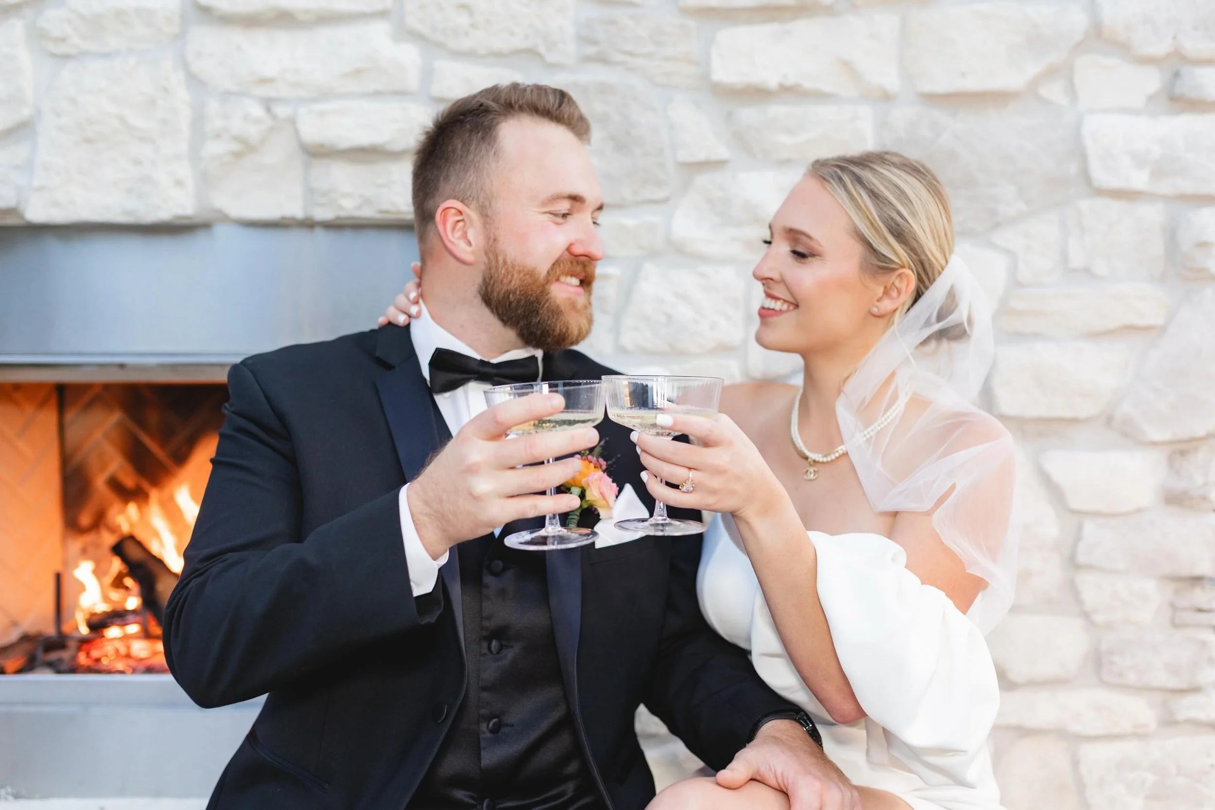 sealed with vows, celebrated with champagne 🥂 

Pic 1 &amp; 3:
Planner - @rhymeandreasonevents&nbsp;
Floral - @cedarboxblooms
Photo - @miranda_r_photography
Video - @taylorjfilms&nbsp;and @kody_mee
Venue - @whitebarn_weddings&nbsp;
Tableware - @flyi