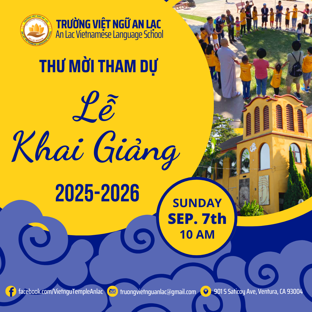 Thư Mời Tham Dự Lễ Khai Giảng Niên Khoá (2025-2026) & Họp Giáo Viên, Phụ Huynh