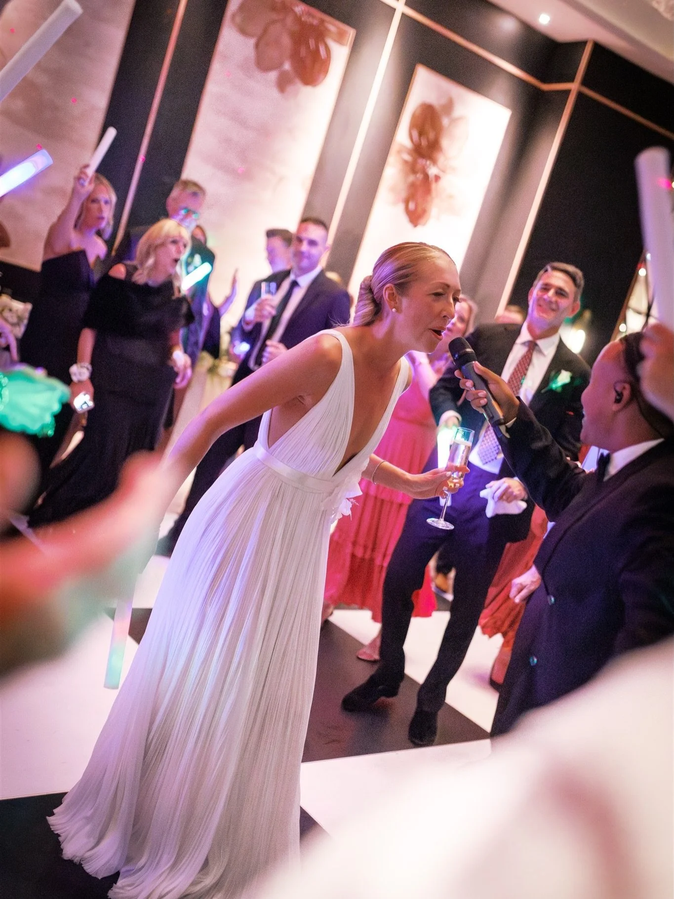 Two things that are certain to make a lively dance floor: a good band and a bride and groom that shows UP. 


Venue: @rafflesboston
Planner: @rosandco.weddings
Photographer: @bradbahner
Florist: @junebugcharlestown
Baker: @dessertworksbakery
Ba
