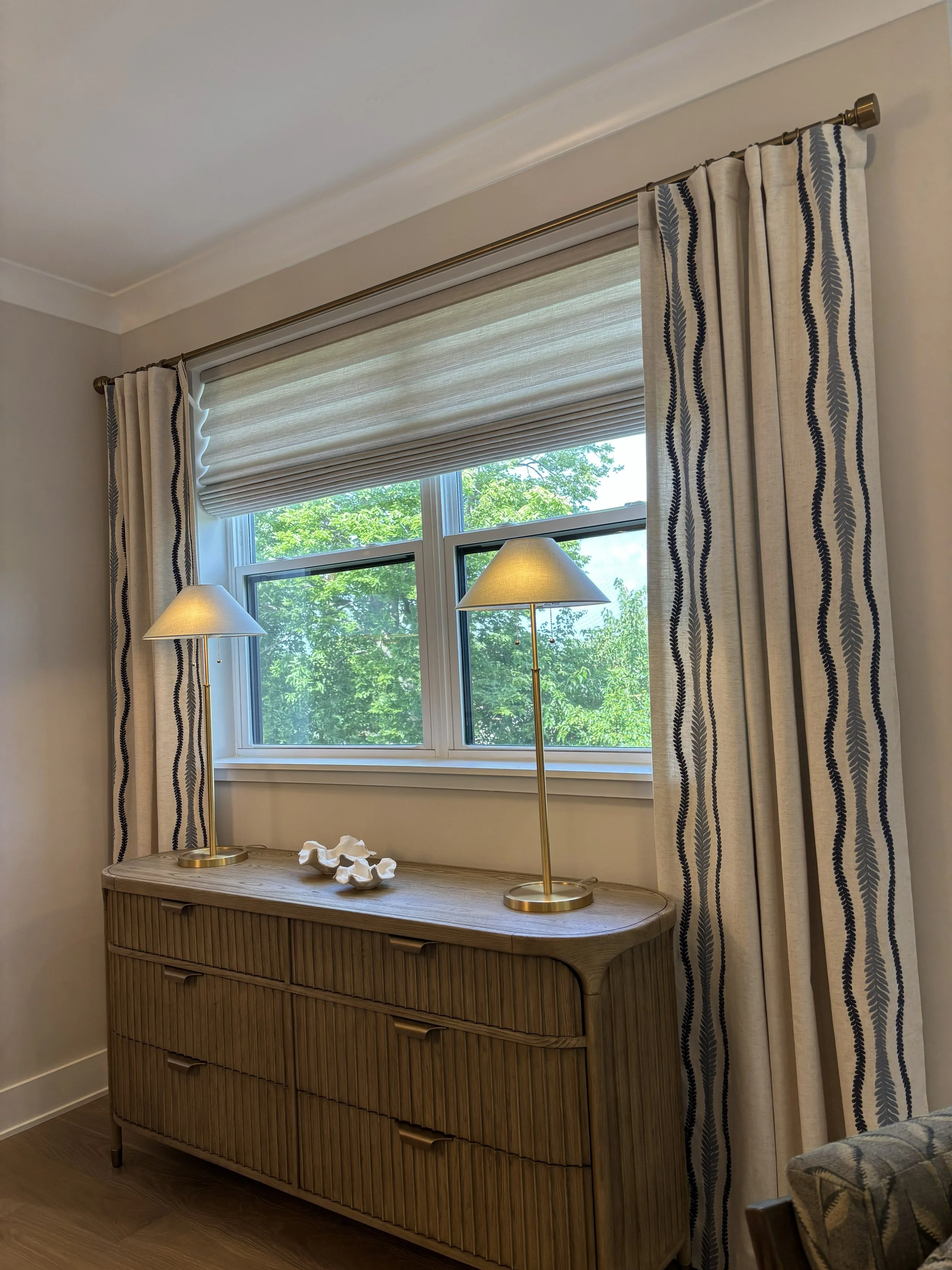 Roman Shade Modern Vignette Hunter Douglas