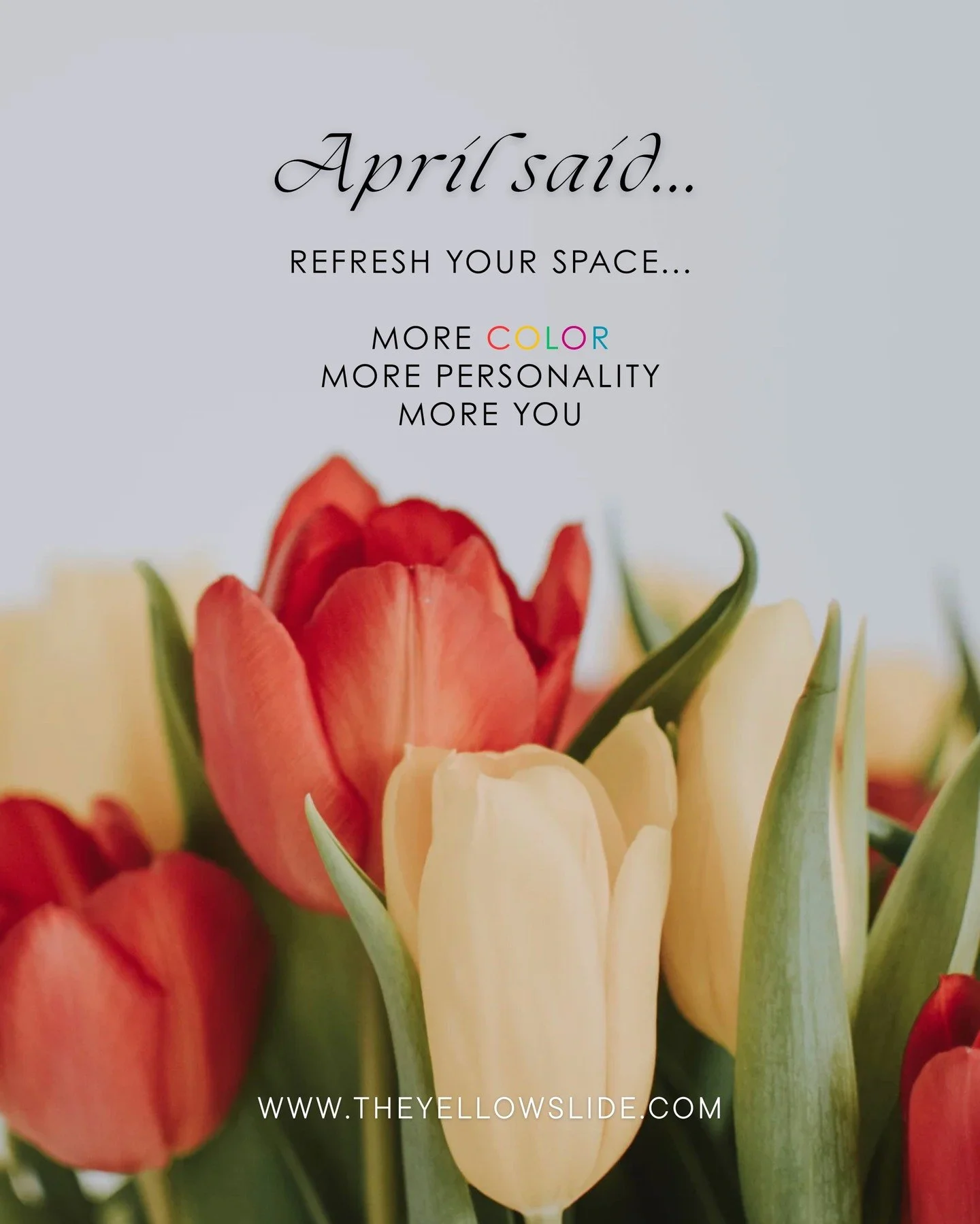 April is not here for boring spaces.

It&rsquo;s the month that walks in with light, color, and a little bit of attitude and suddenly your home feels like it wants an upgrade too.

This is your sign to stop playing it safe and start designing a space
