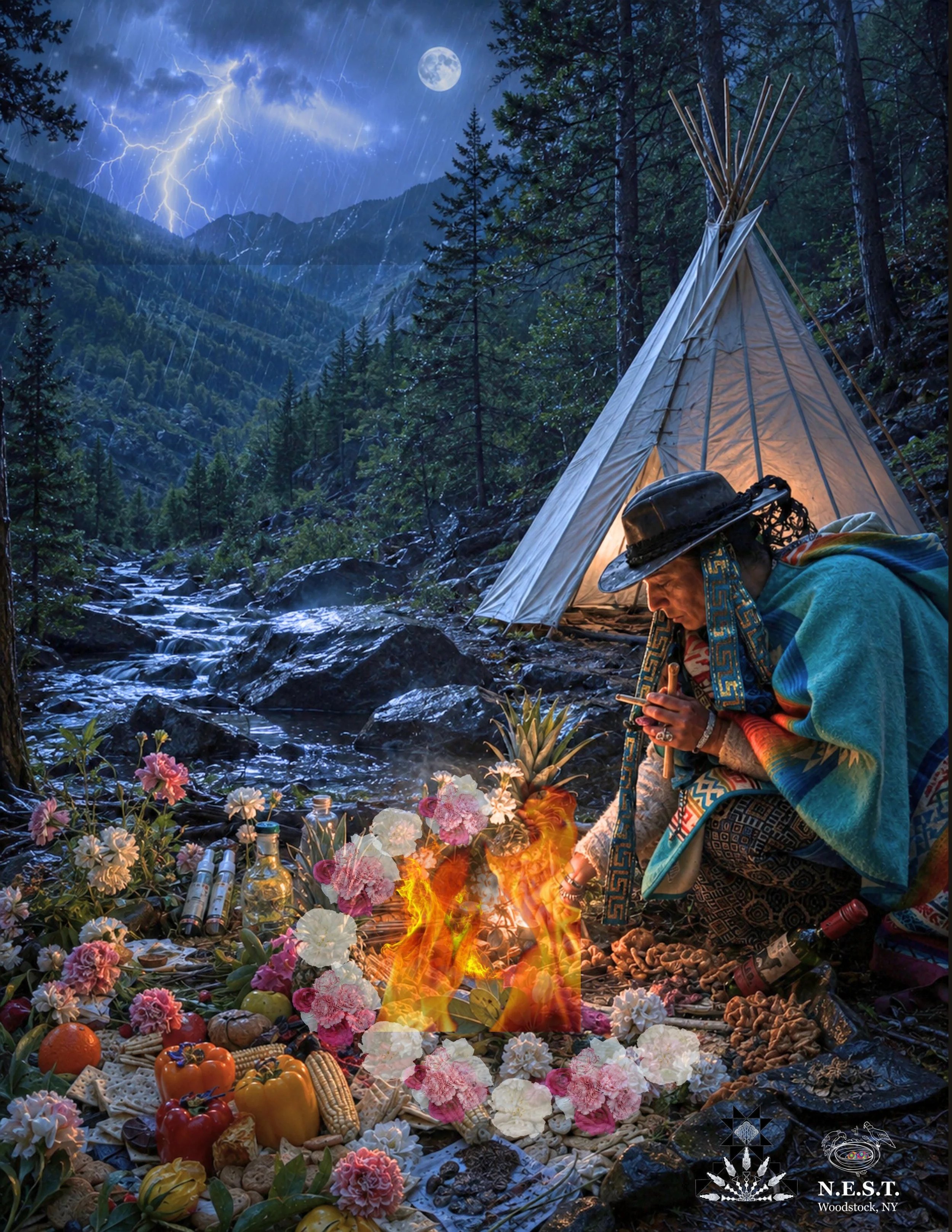 Altar of the Thunder - Traditional ceremony and Fire offering with Andrea Calderón
