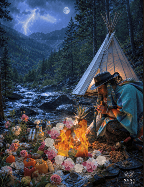 Altar of the Thunder - Traditional ceremony and Fire offering with Andrea Calderón