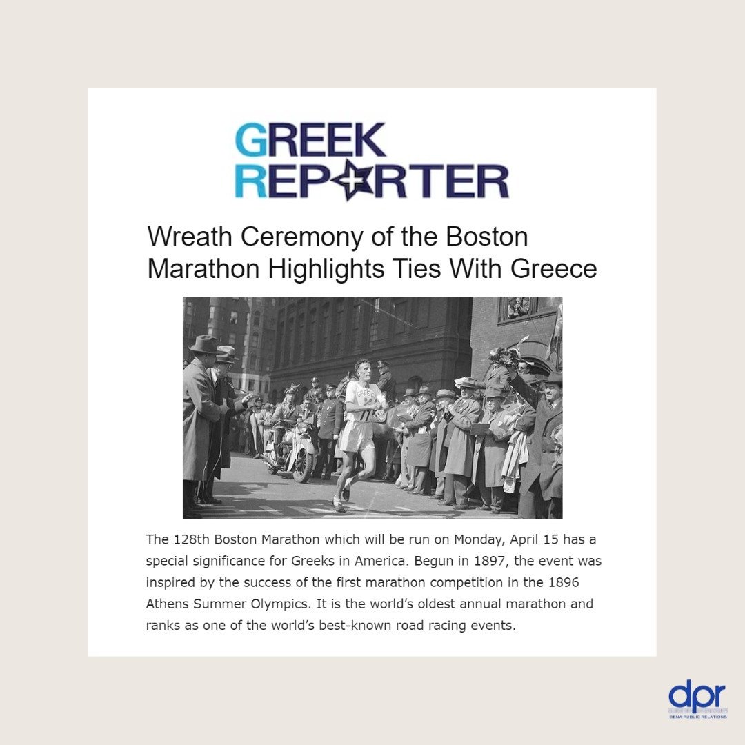 Reliving some of the Boston Marathon's Greek glory, which is steeped in history and tradition, having been inspired by the first marathon competition in the Athens Summer Olympics of 1896. 🏆

&quot;In 1984, in recognition of the historic ties that c