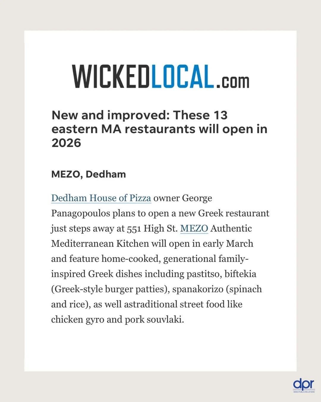 ✨ Happy New Year! ✨ As we step into 2026, we&rsquo;re proud to celebrate the highly anticipated opening of MEZŌ (@mezo_dedham) this Spring and the exciting year ahead. 🥂

A special thank you to @usatodayco's #WickedLocal &amp; @jkt_1125 for featurin