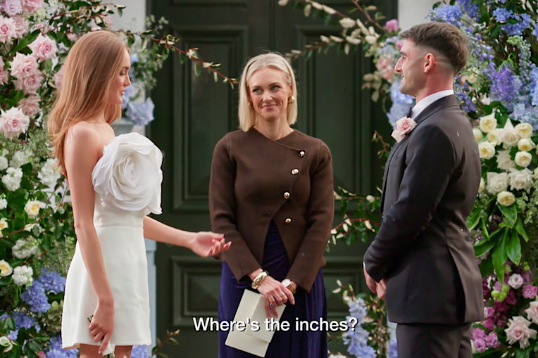 Bec Page officiating Brooke and Chris's wedding on Married at First Sight season 13