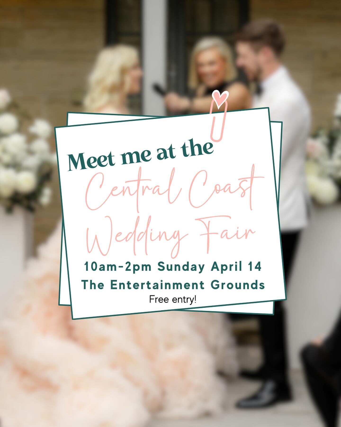 Hello Central Coast lovers 🙋🏼&zwj;♀️ come meet me and a bevvy of other fabulous local wedding vendors this Sunday at the Central Coast Wedding Fair at @theentertainmentgrounds (Gosford Race Club).
Beat the wedding planning overwhelm on the head and