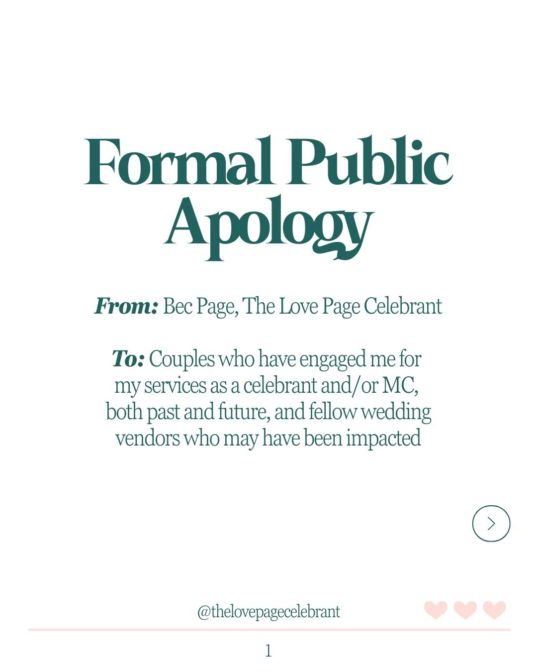 Sorry not sorry. Right?
A groom came up to me after a wedding this season with a strange look on his face - halfway between shock and delight and on the way to excitement. &quot;𝗕𝗲𝗰!&quot; he said. &quot;𝗧𝗵𝗮𝘁 𝗰𝗲𝗿𝗲𝗺𝗼𝗻𝘆 𝘄𝗮𝘀 𝗯𝗹𝗼𝗼𝗱