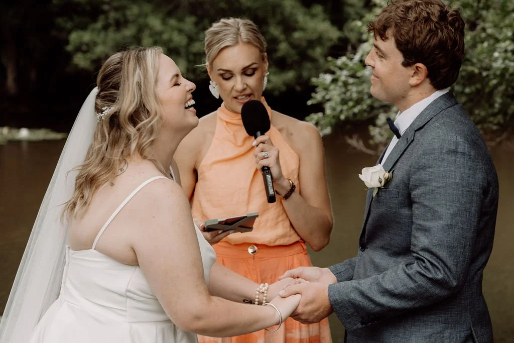 ONE YEAR (and a coupla days...) since these absolute cool cats let me marry them on a private property at Picketts Valley here on the Central Coast. 
Jess + Shane, ILYSM! 🧡 Thank you for letting me be your celebrant!
.
@helloheartstrings snapped the