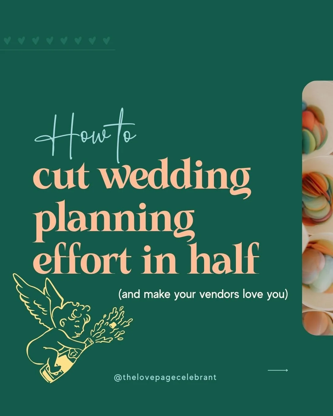 You're only going to plan this wedding once, so let's make it fun!
Leaning into the advice of experienced wedding professionals can save you hours of searching wedding planning groups for recommendations, or trying to figure out how who does what and