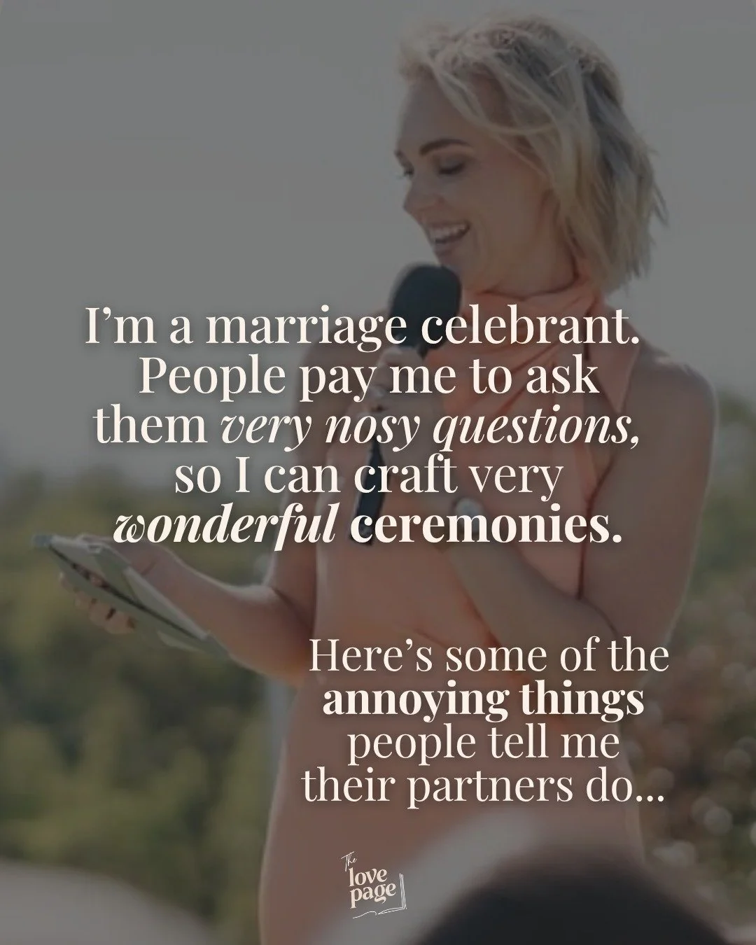 Ask you nosy questions? Be rude not to, I think.

If you see your partner in any of these, I double dare you to tag them 🤭

See why I love my job so much? We get into the lovely, quirky, adorable, gross, eye-rolling, heartfelt, deep, romantic, hilar