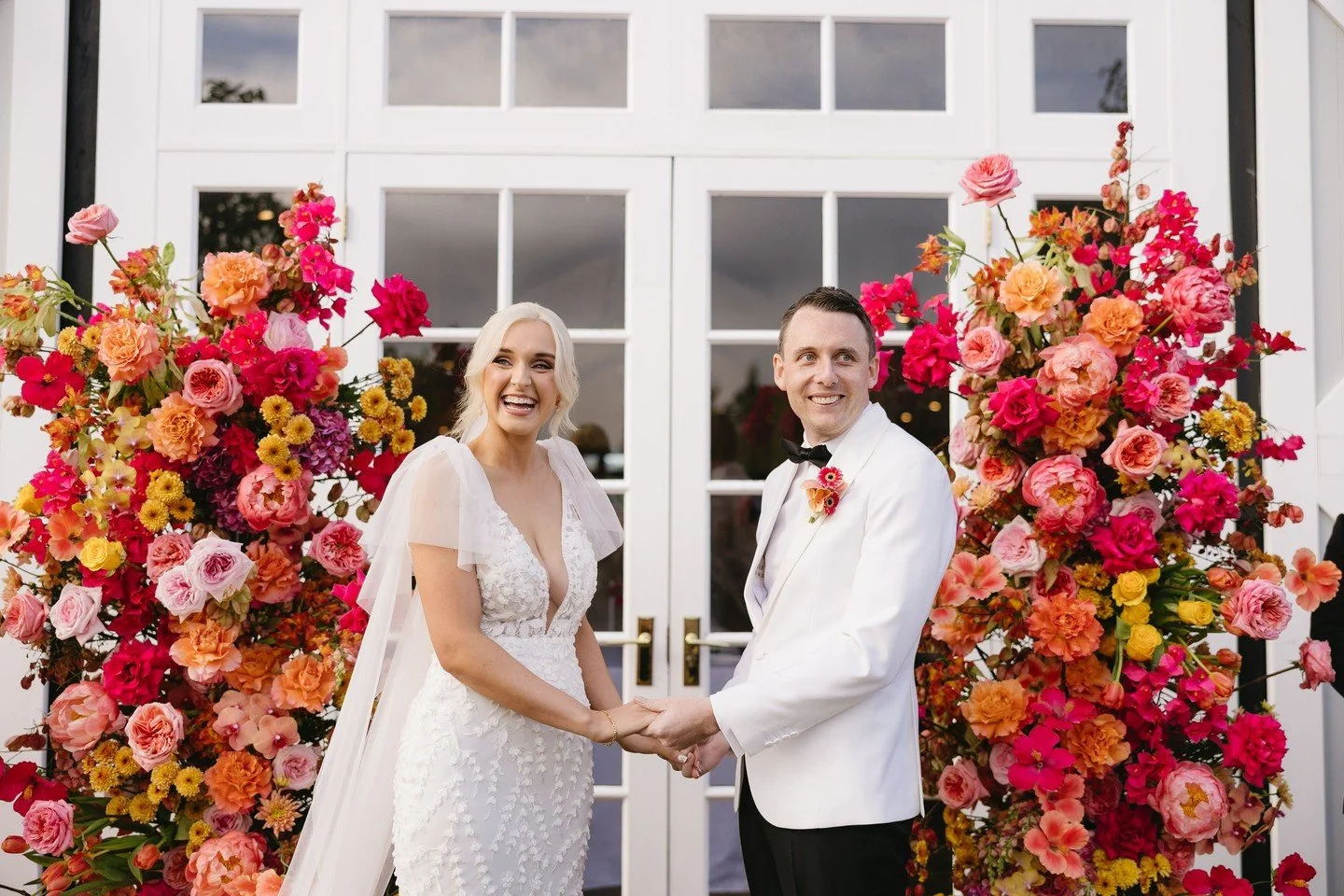 First date? Talked all night, forgot to order dinner. Wedding day? Just look at it.

Britt + Ryan, you two really are an all or nothing kinda couple, aren't you?

Your wedding day at Dark Horse in the Hunter Valley was as big and beautiful as your lo