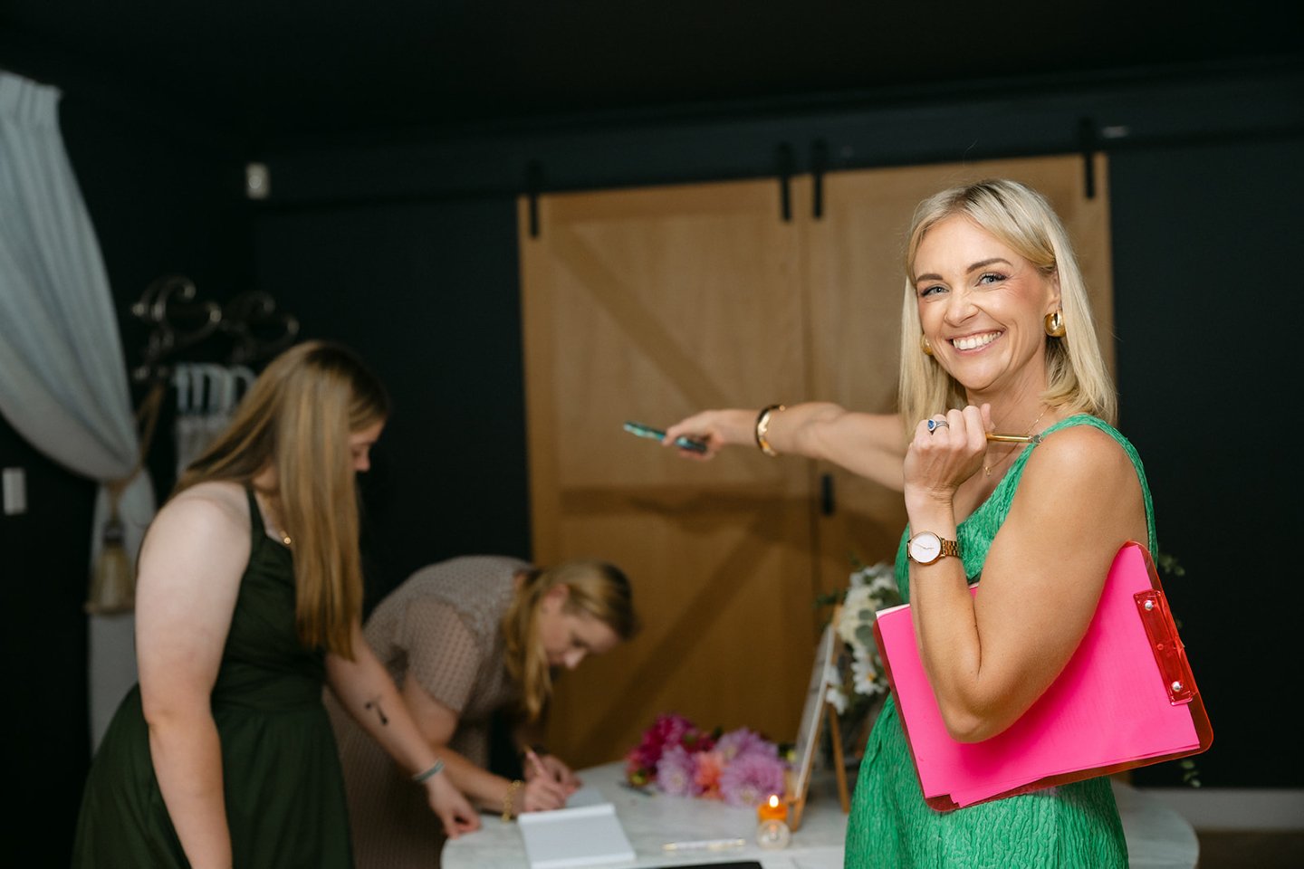 Lemme shine a light on what's happening here.
Not all heroes wear capes. Some hold iPhone torches over the guestbook so your friends can finish writing &ldquo;don&rsquo;t go to bed angry&rdquo; in perfect cursive 🤍

Not to brag, but did you know my 