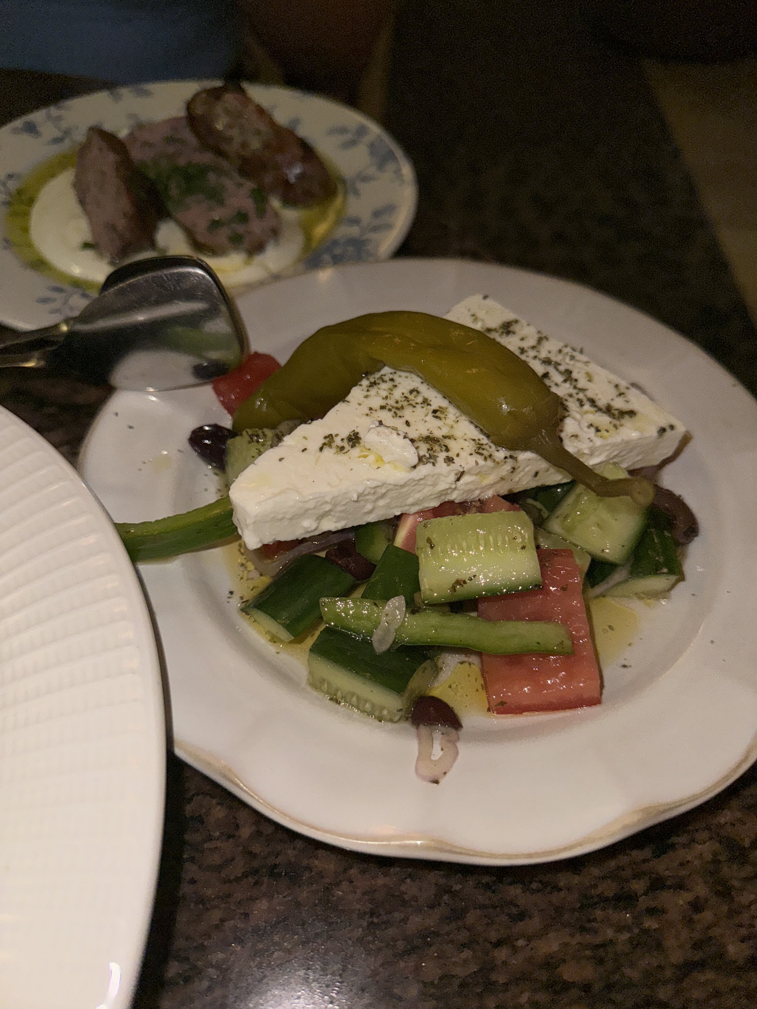 Greek salad, Etheus, Bondi, Sydney Souvlakination Guide to Greek food in Sydney Sydney's best Greek restaurants where to eat Greek food in Sydney