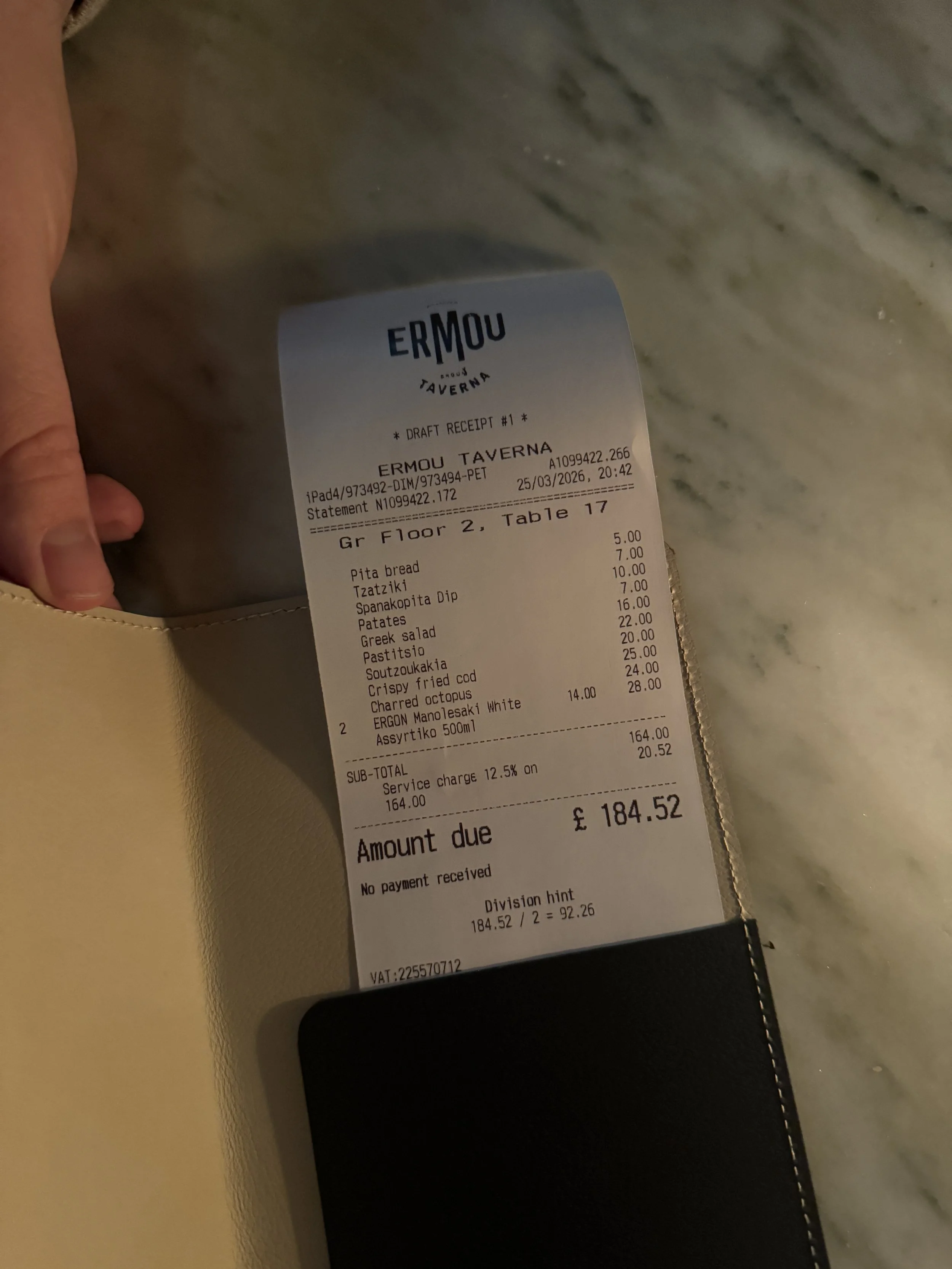 Taverna Ermou, London: the first good traditional Greek taverna