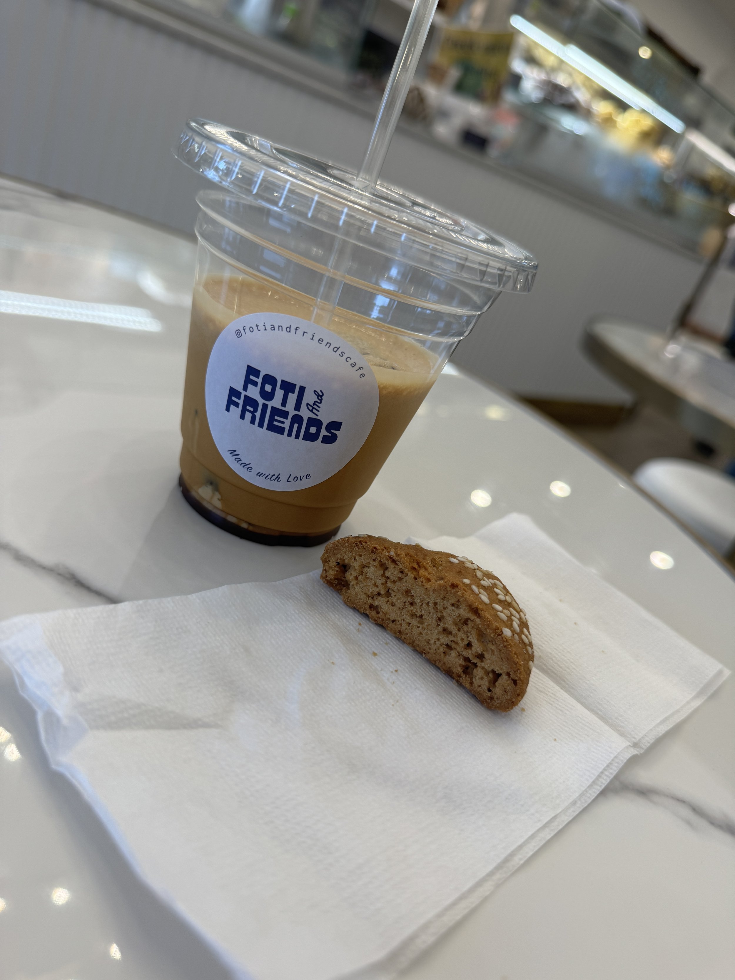 Freddo espresso in Melbourne - Foti and Friends, Melbourne - Where to eat Greek food in Melbourne - Greek food in Melbourne - Cypriot food in Melbourne - Greek food in Australia - Souvlakination Guide