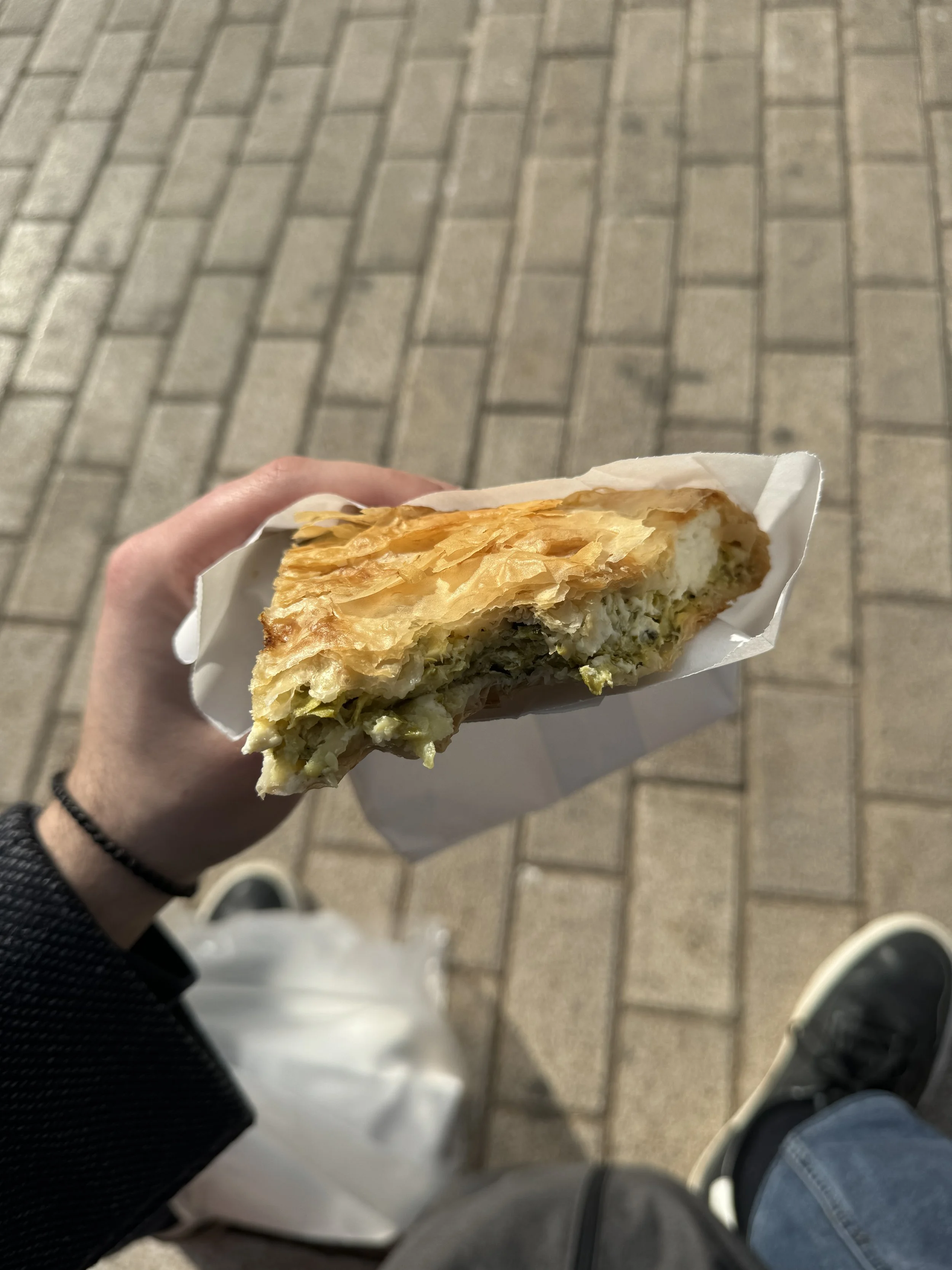 Spanakotyropita in Pagrati, Athens, Greece