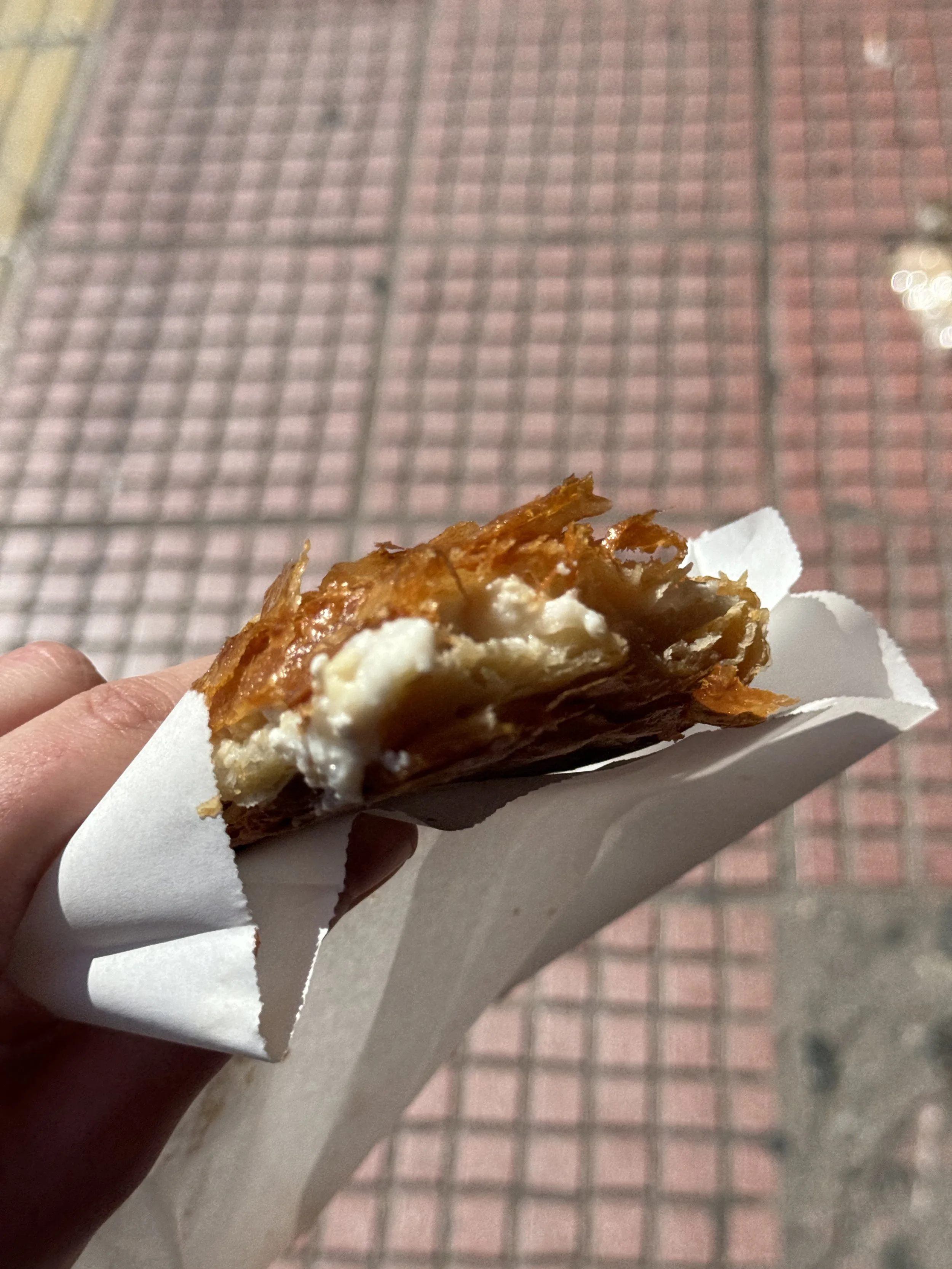 Tyropita from the fabled Makedonikon, Athens, Greece