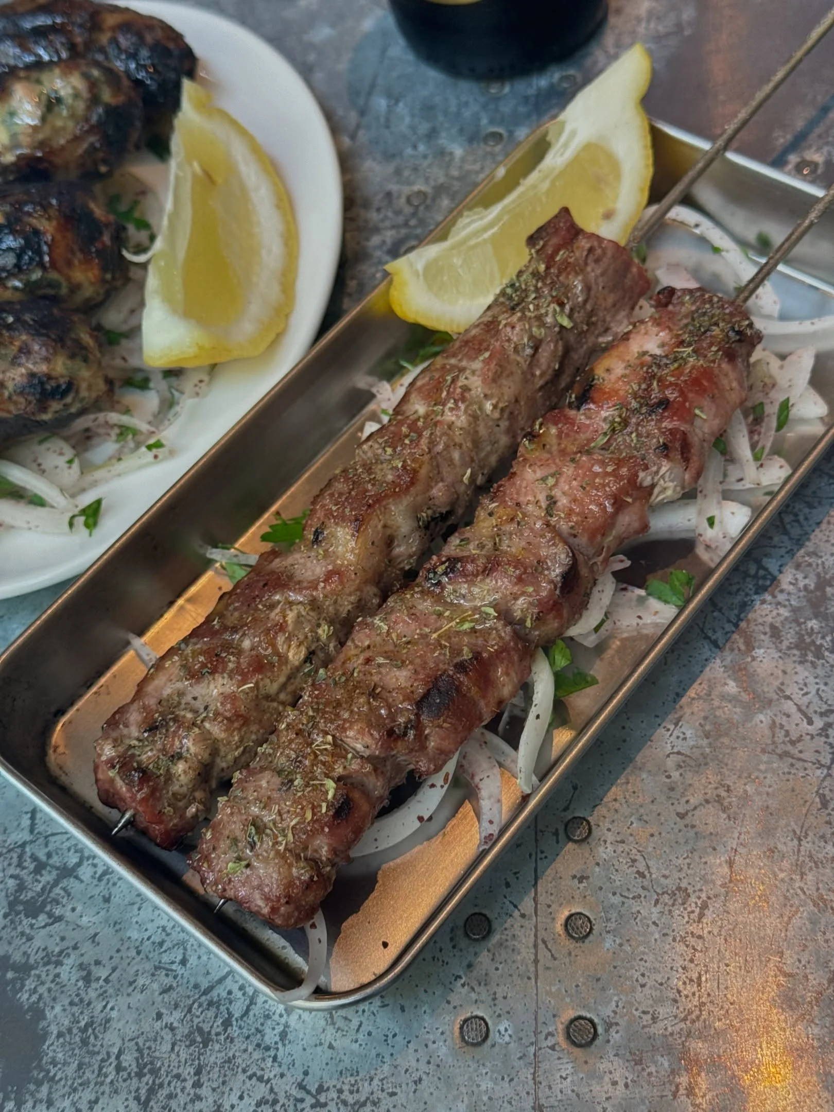 You need to understand that to be @souvlakination_ (and I don&rsquo;t mean me, I mean all of us; we are all Souvlakination - souvlakia are for the people) and to finally be able to eat these souvlakia in London, with good sheftalia alongside them, an