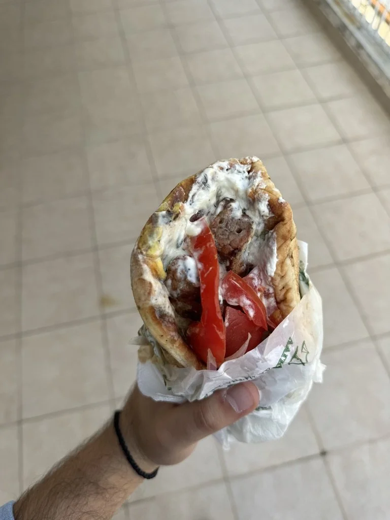 Zygos for a souvlaki stop in Stavroupoli