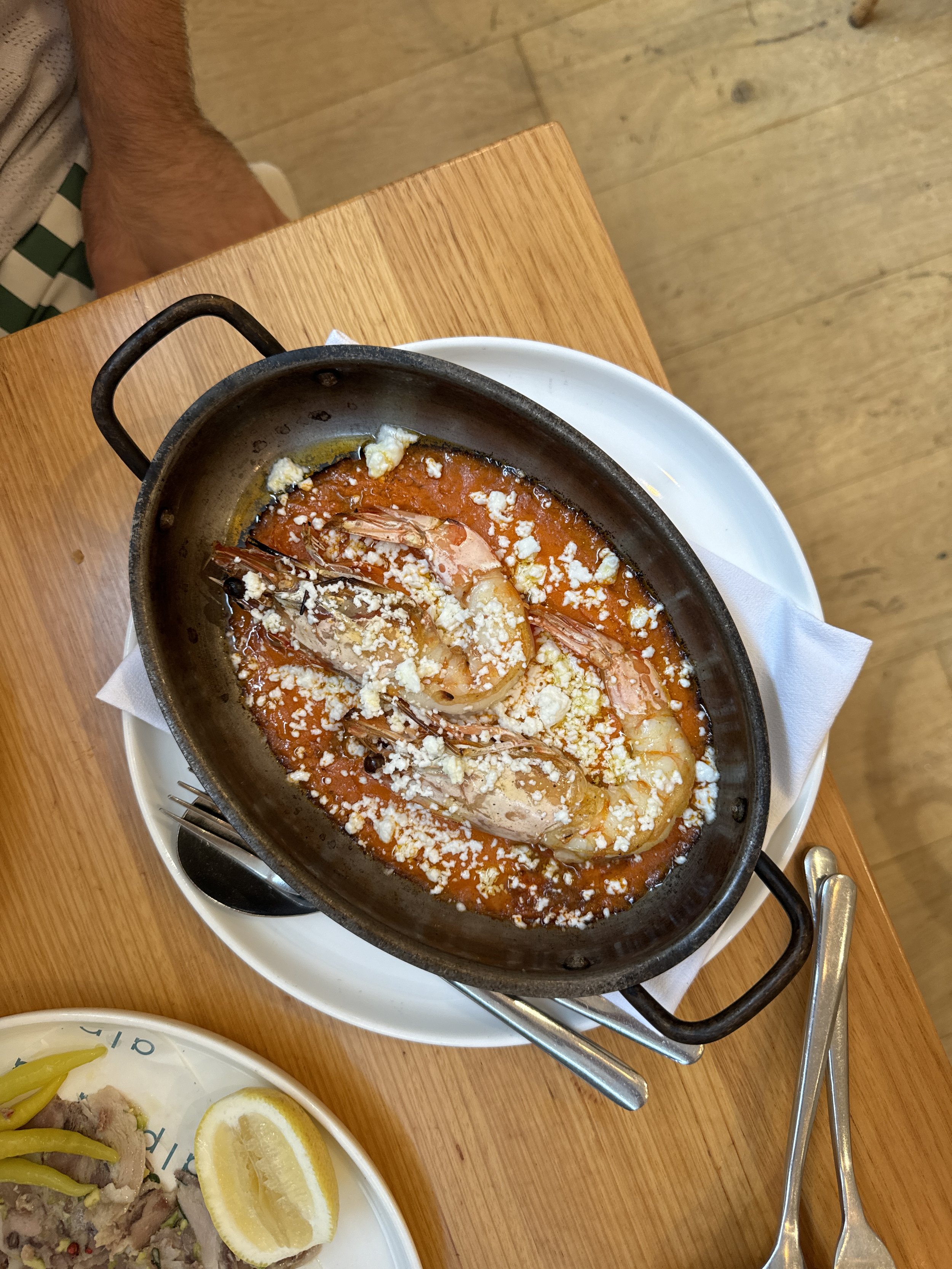 Prawn saganaki, Alpha Dining, Sydney Souvlakination Guide to Greek food in Sydney Sydney's best Greek restaurants where to eat Greek food in Sydney