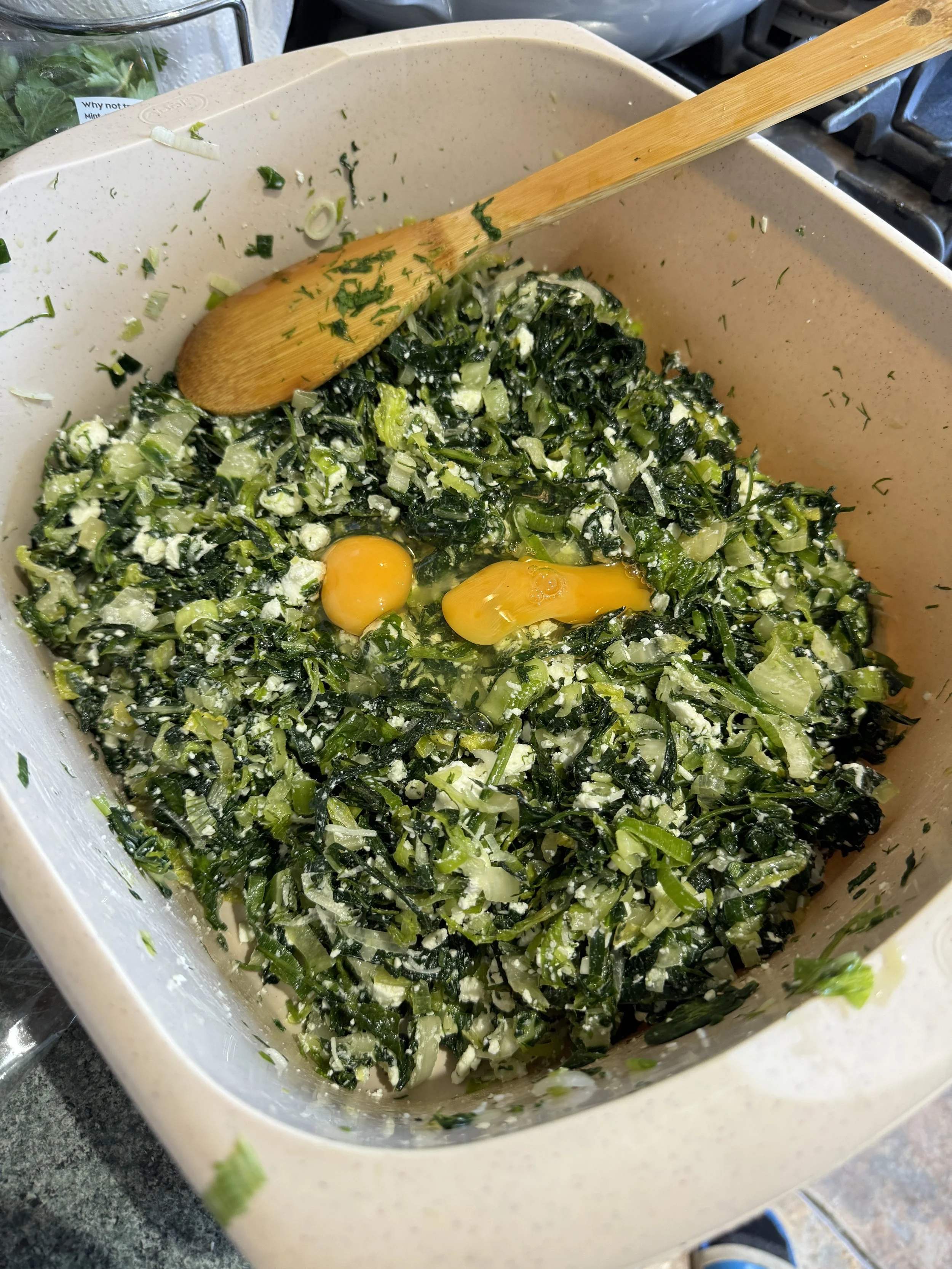 Souvlakination traditional homemade spanakopita hortopita recipe spanakopita filling